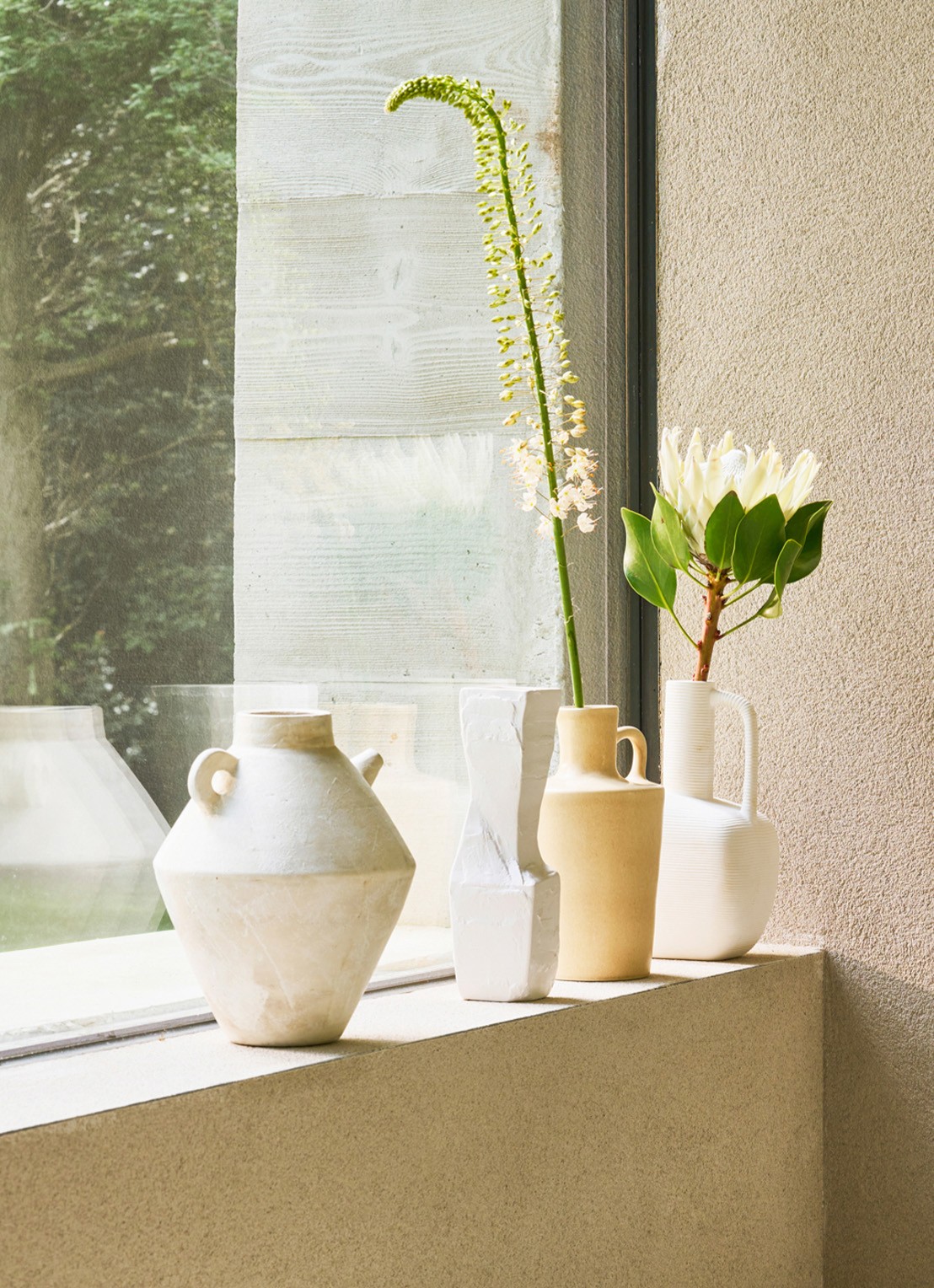 Urban Nature Culture Nuno vaas 25 cm - detail 3 creme