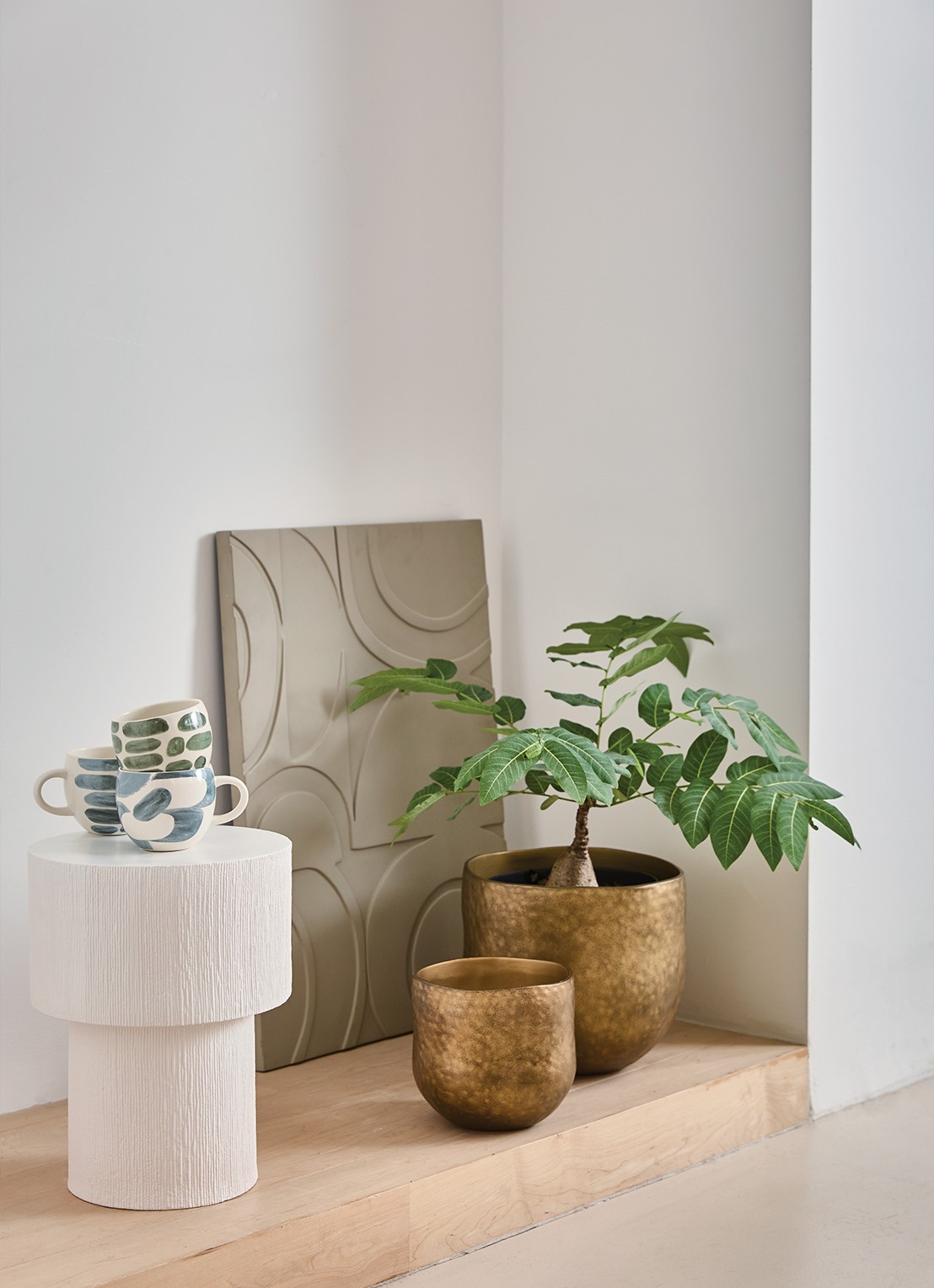 Urban Nature Culture Oro bloempot voor binnen Ø29,5 cm - voorkant 2 goud