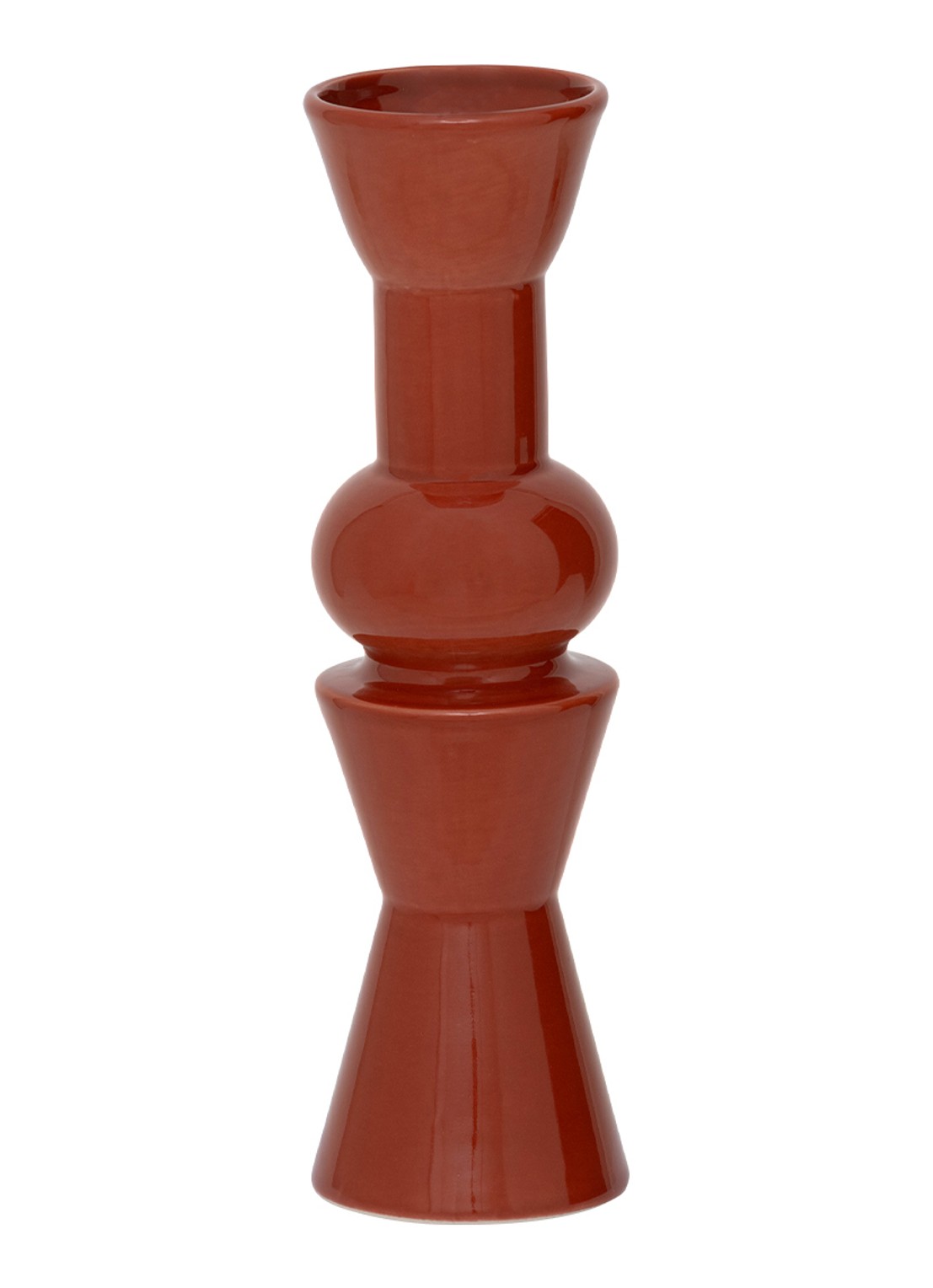 Urban Nature Culture Poul vaas 31 cm - voorkant 3 steenrood