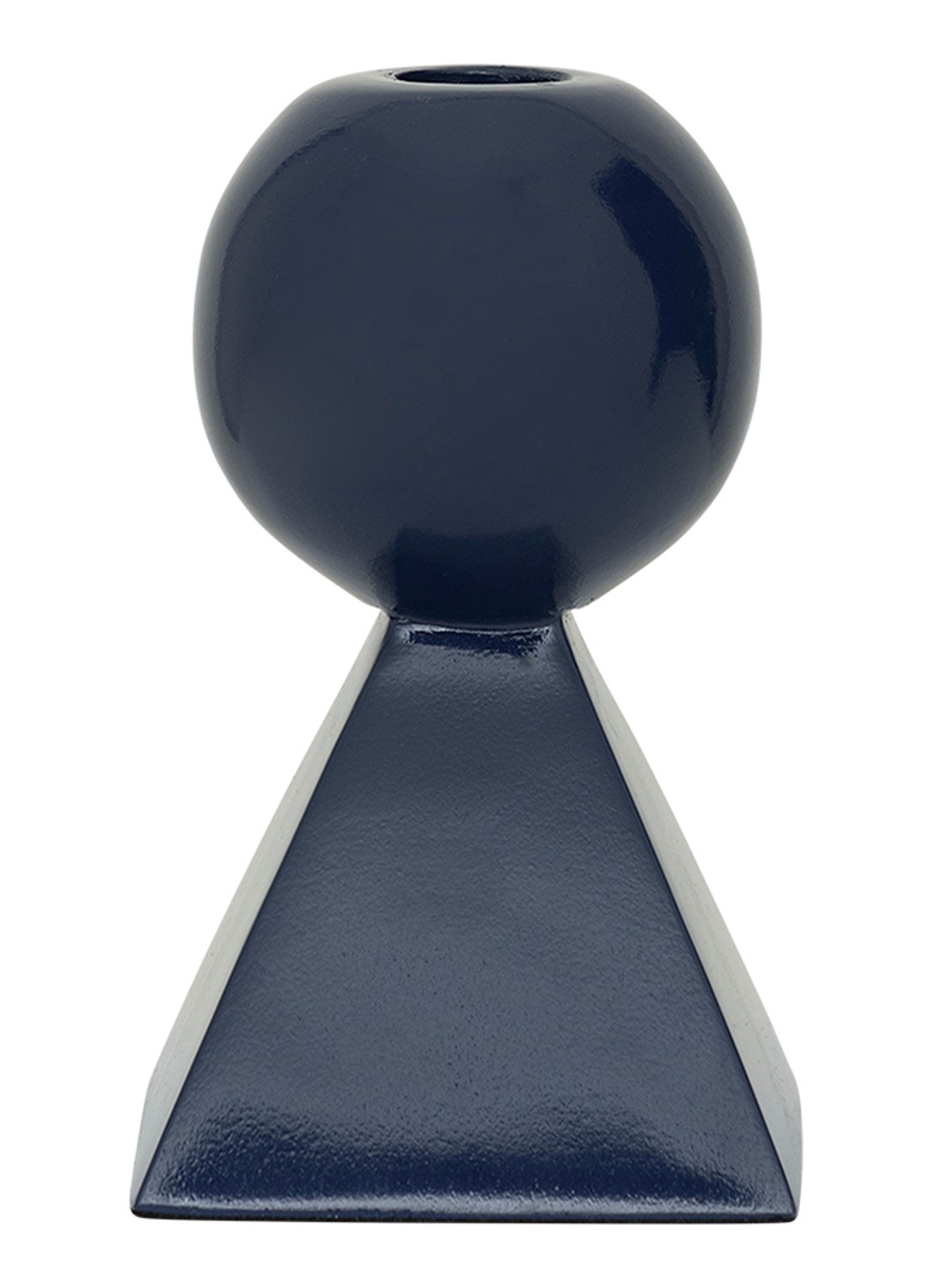 Urban Nature Culture Rett kandelaar 15 cm - achterkant blauw