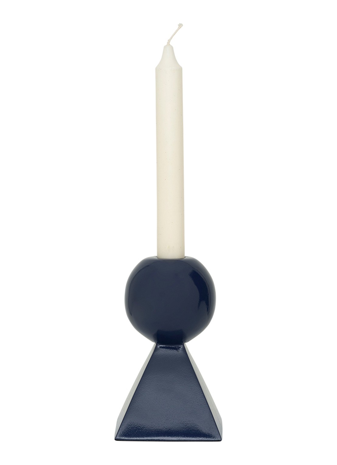 Urban Nature Culture Rett kandelaar 15 cm - detail 3 blauw