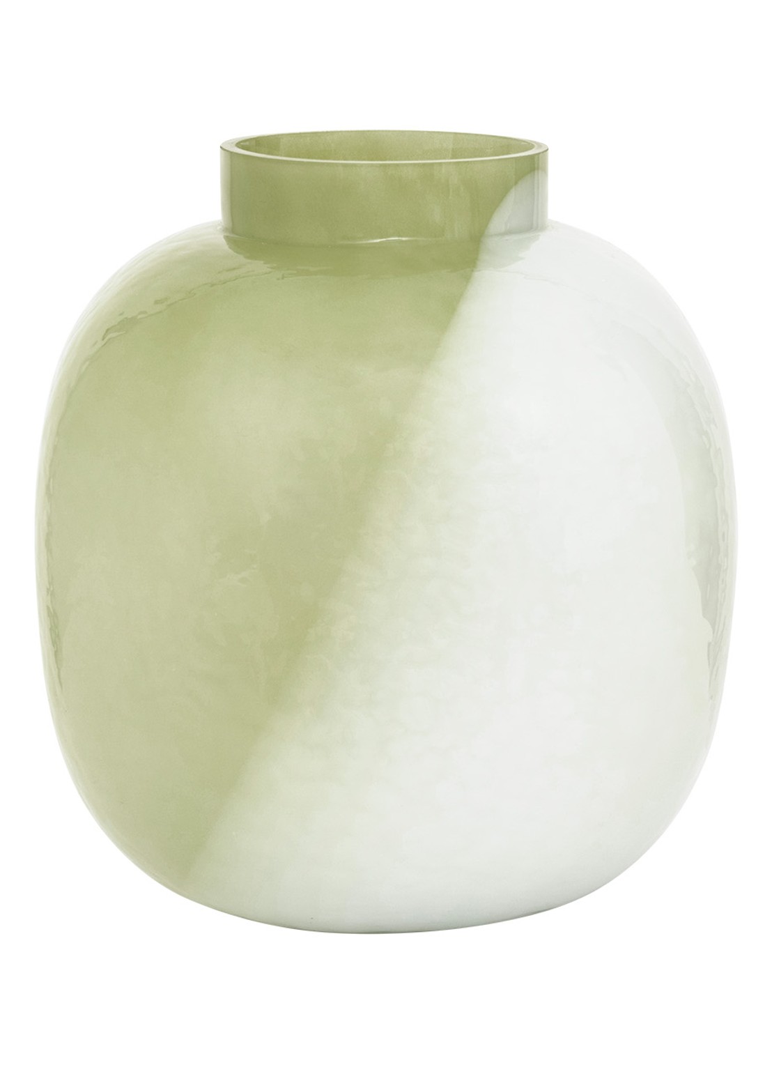 Urban Nature Culture Riva vaas 20 cm - voorkant 2 lindegroen
