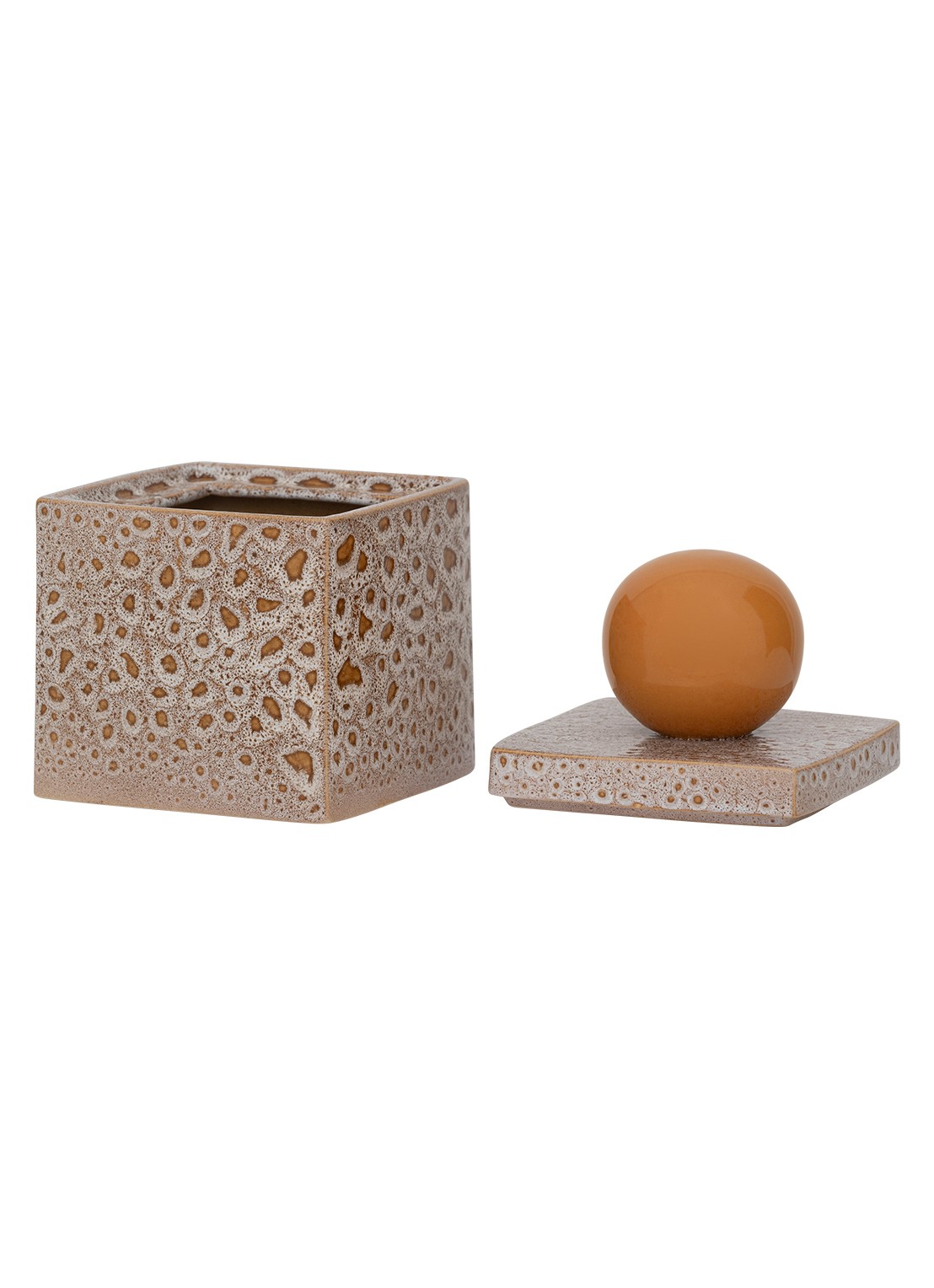 Urban Nature Culture Runa opbergpot 14 cm - detail 5 orange