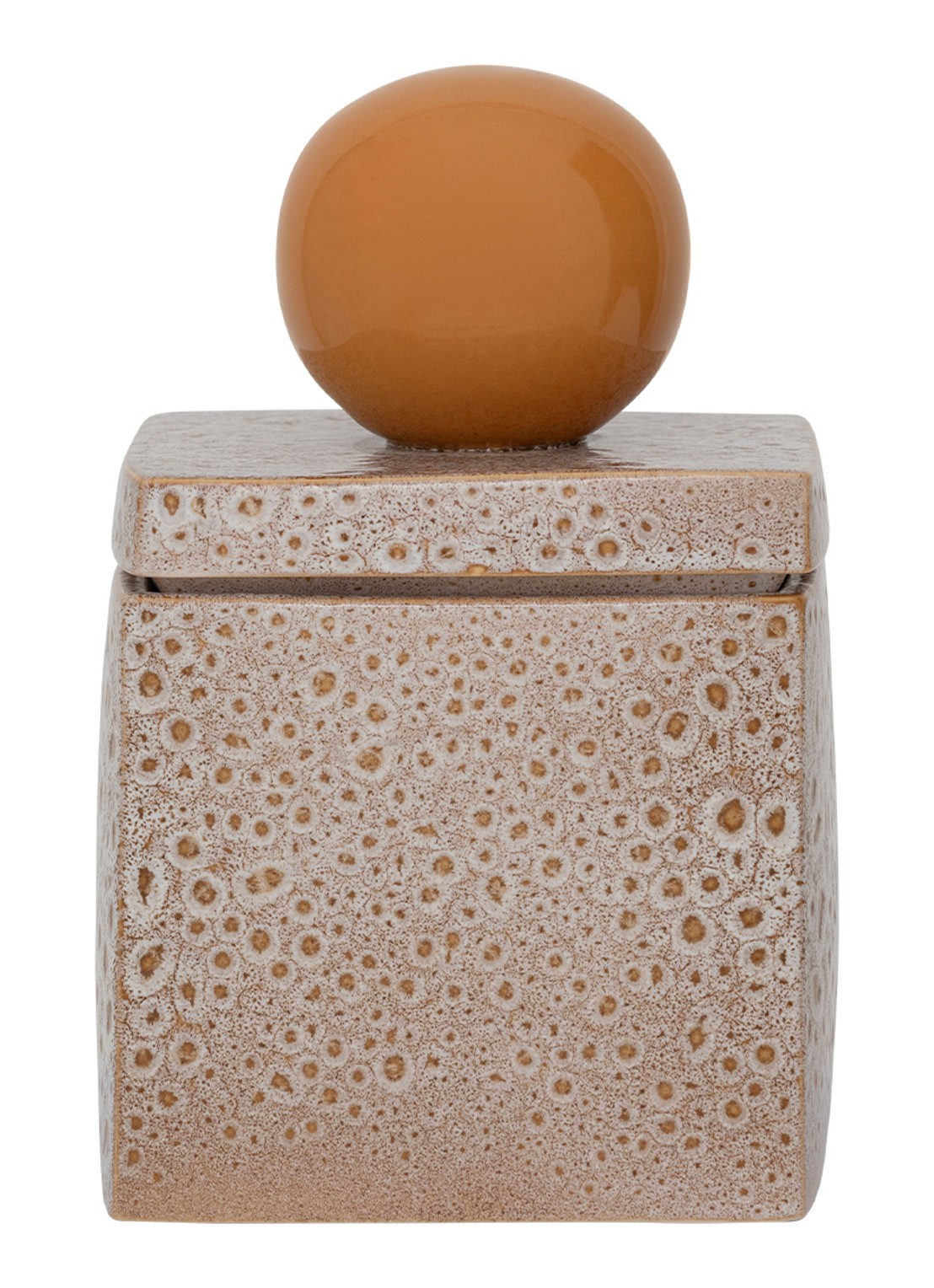 Urban Nature Culture Runa opbergpot 14 cm - voorkant 2 orange