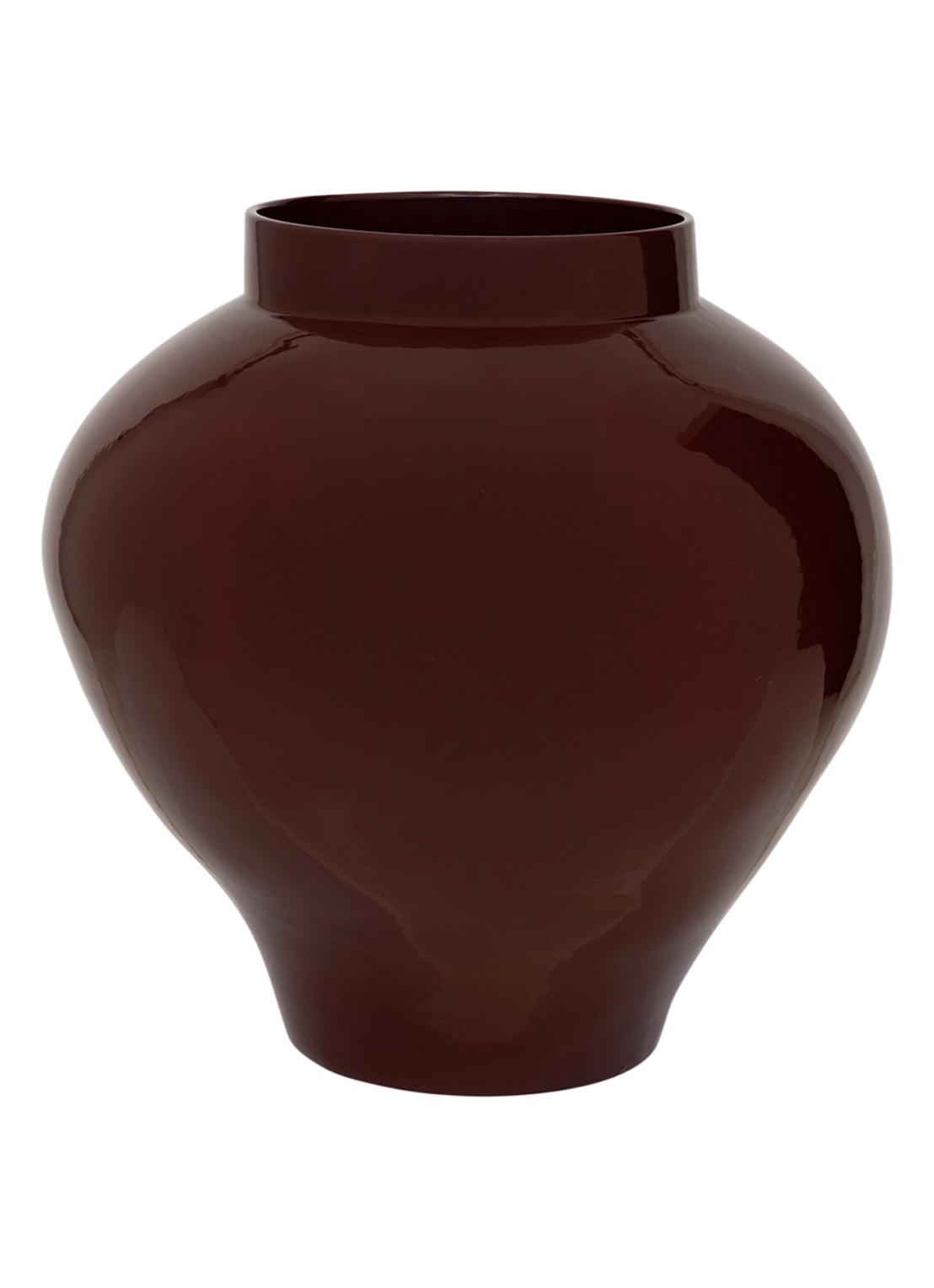 Urban Nature Culture Saya bloempot 37 cm - voorkant 4 donkerbruin