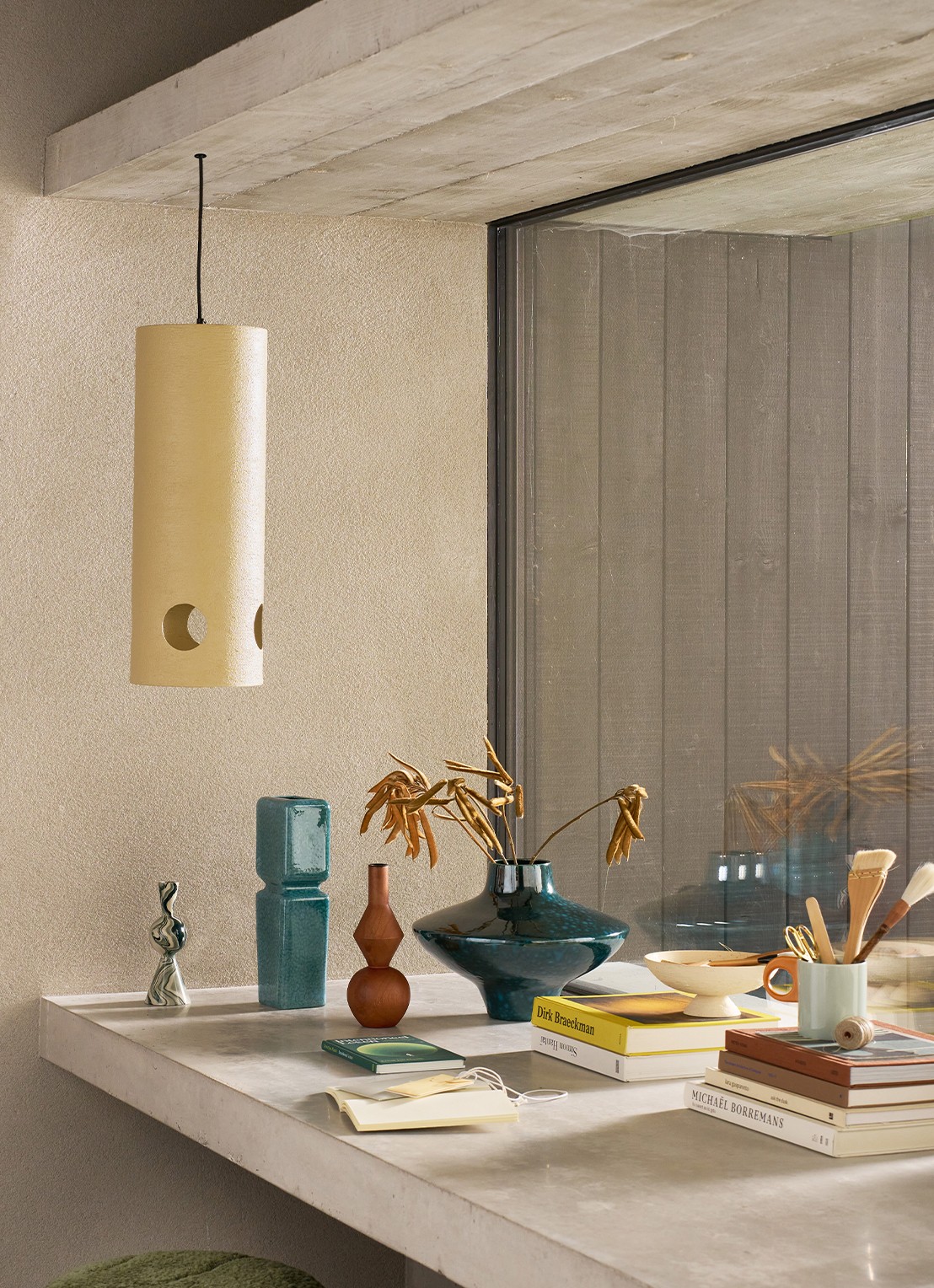 Urban Nature Culture Shania hanglamp Ø20 cm - voorkant 6 beige