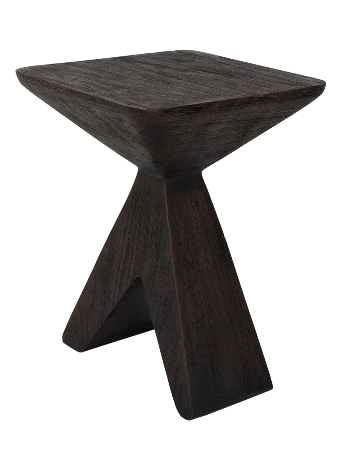 Urban Nature Culture Sion bijzettafel 30 x 30 x 41 cm - achterkant donkerbruin