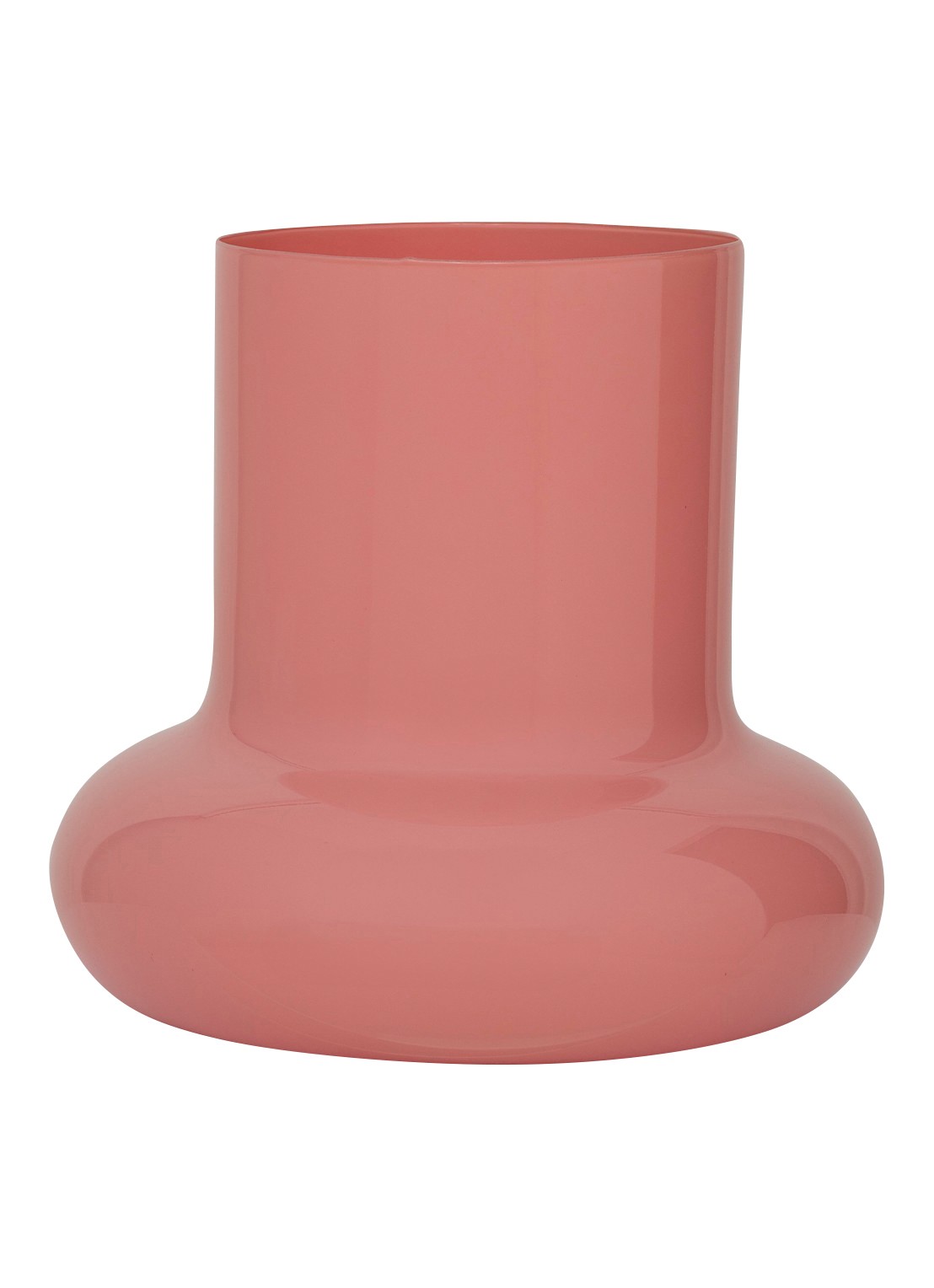 Urban Nature Culture Sipho vaas 25 cm - voorkant 2 donkerroze