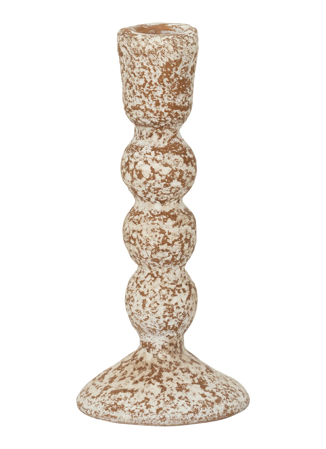 Urban Nature Culture Sisi A kandelaar 17,5 cm - voorkant oranjebruin