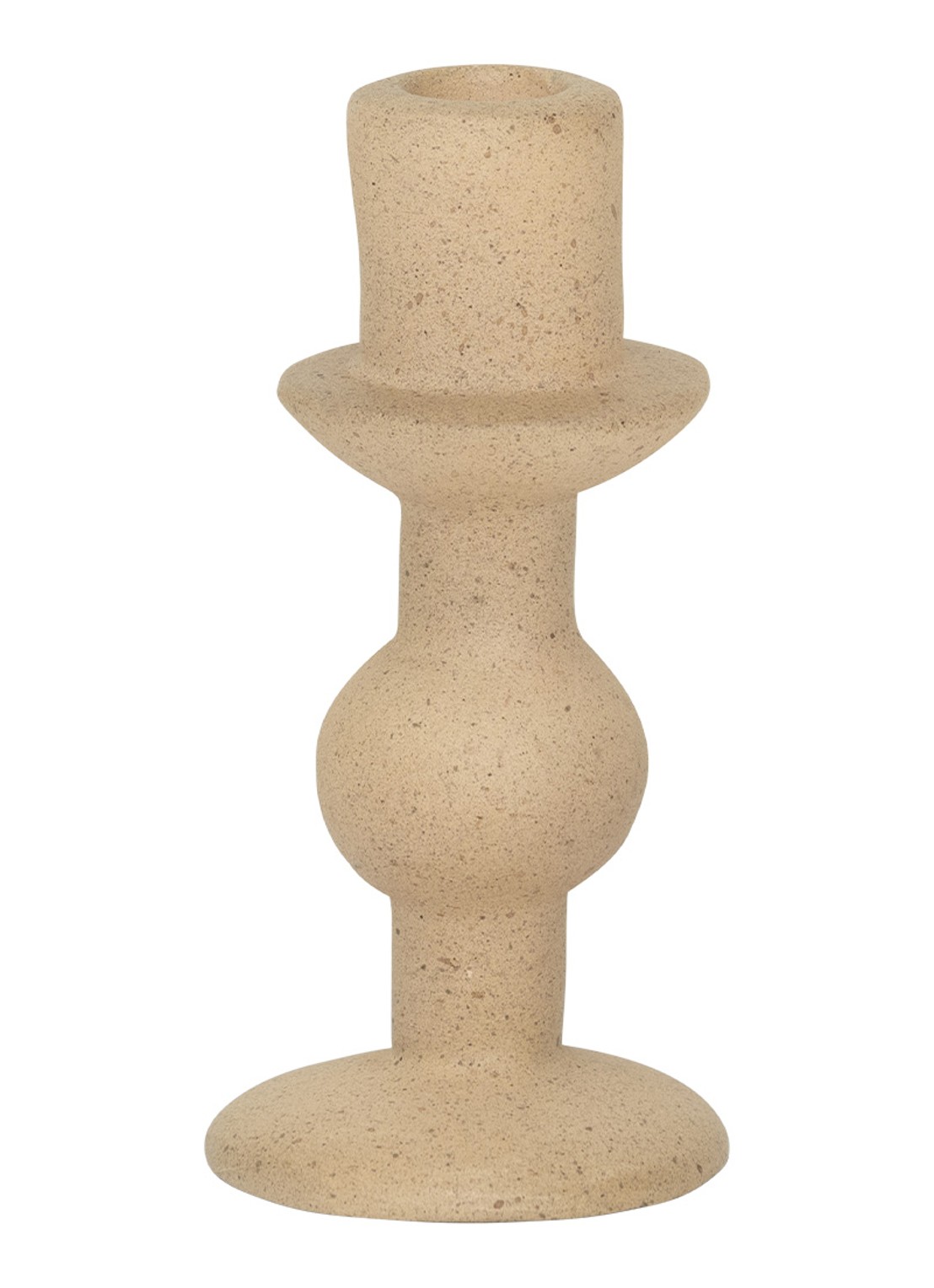 Urban Nature Culture Sisi B kandelaar 14,5 cm - voorkant creme