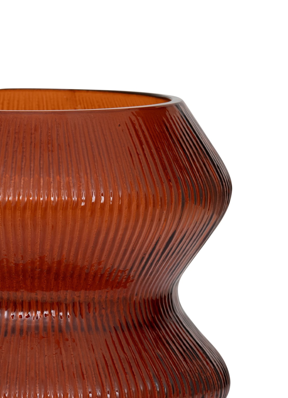 Urban Nature Culture Skye waxinelichthouder 12,5 cm - achterkant 4 orange