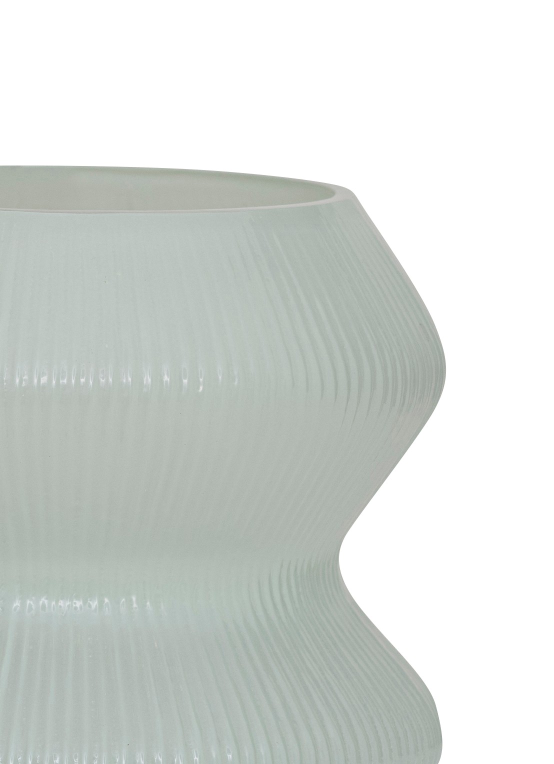 Urban Nature Culture Skye XL waxinelichthouder 12,5 cm - achterkant lichtgroen