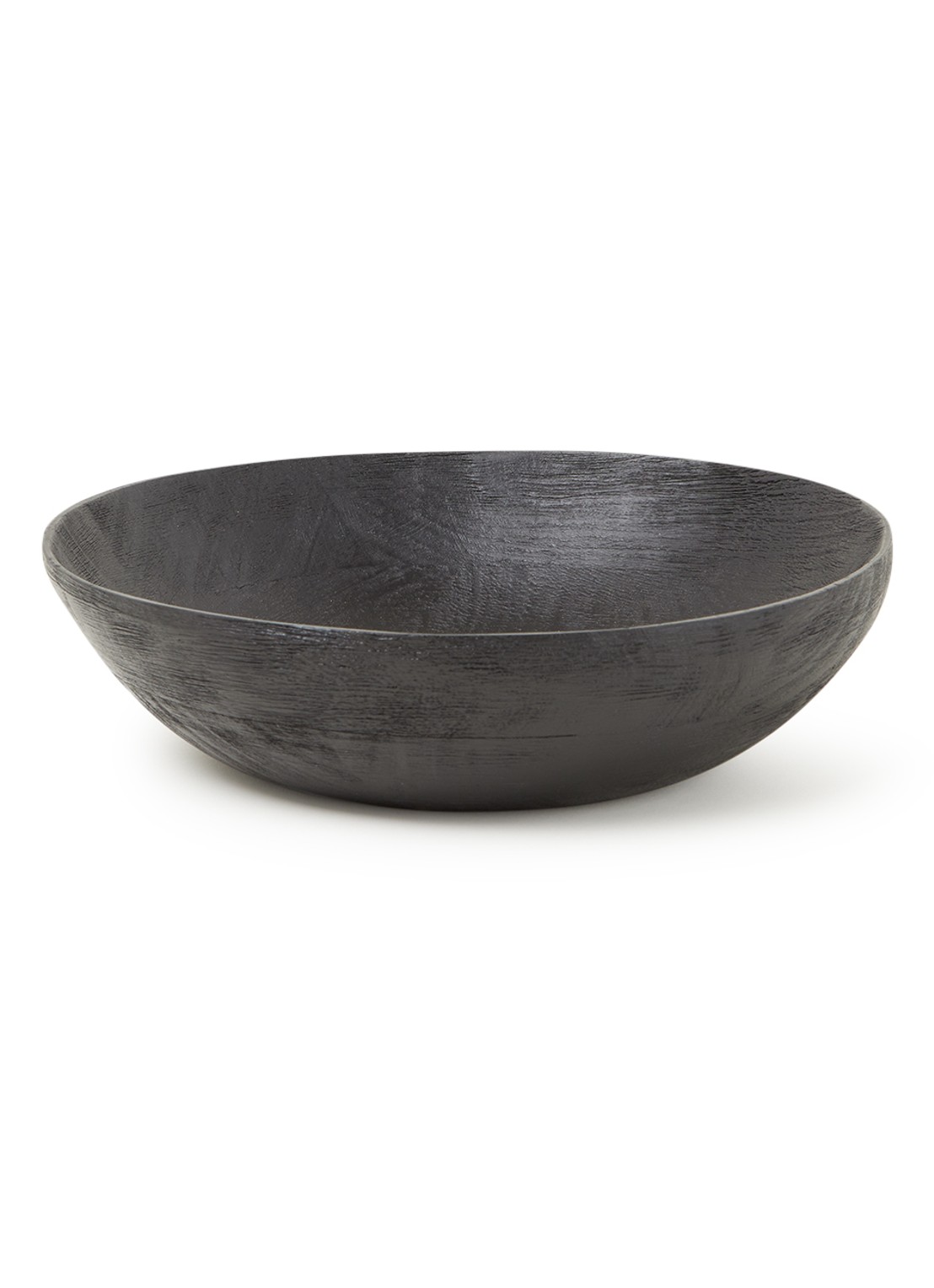 Urban Nature Culture Smoked Wood saladeschaal 27 cm - voorkant 2 zwart