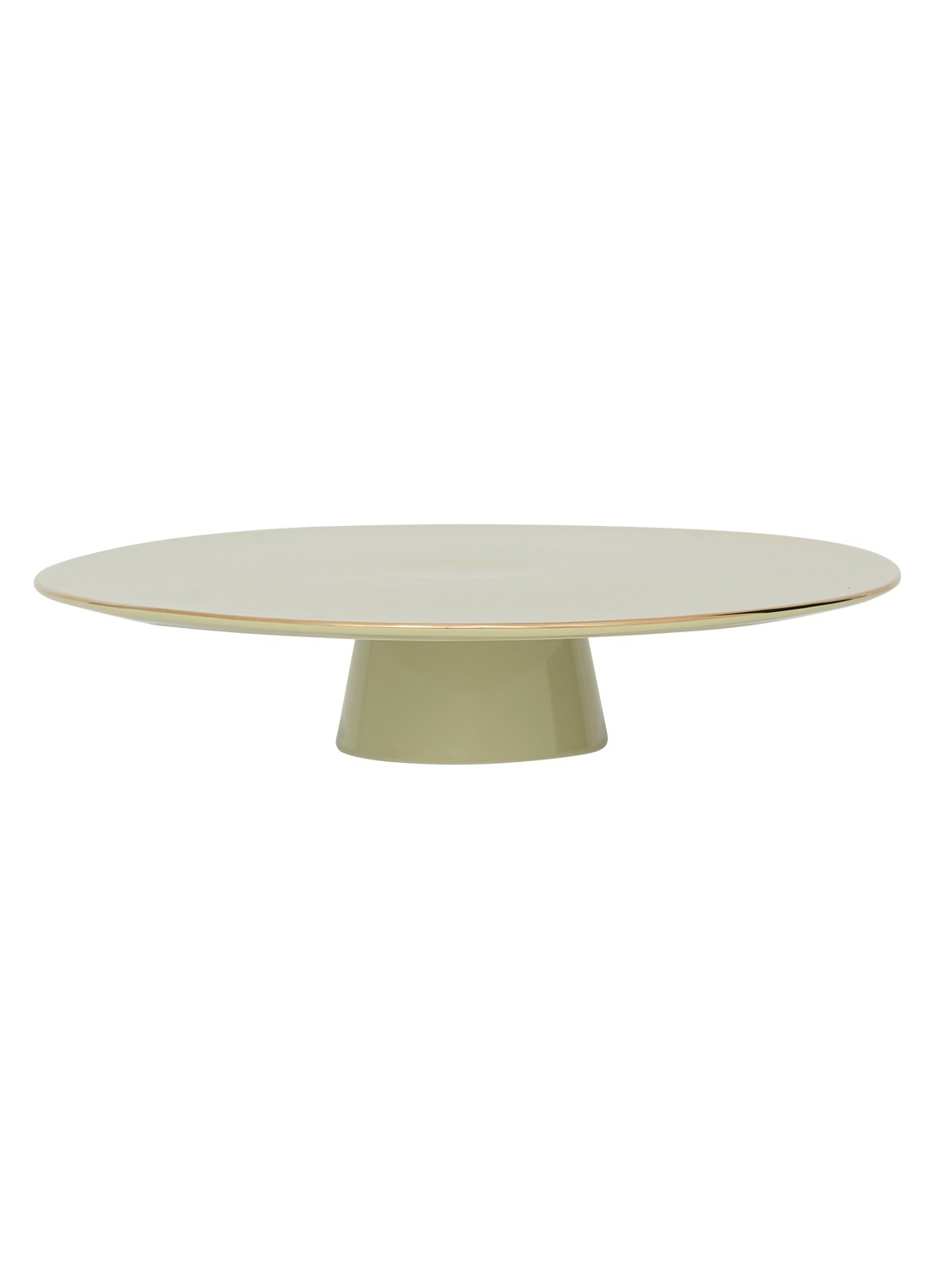 Urban Nature Culture Taartplateau 29 cm - voorkant 2 lichtgroen