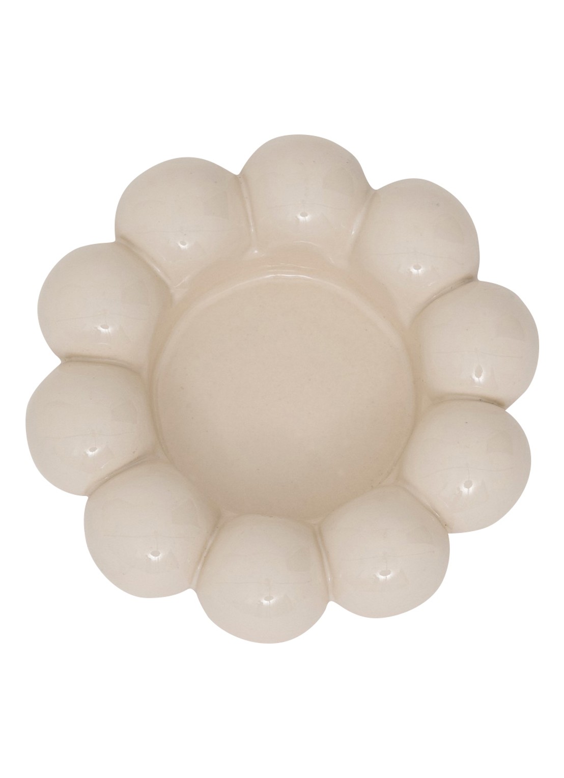 Urban Nature Culture Talon waxinelichthouder 3 cm - voorkant 2 beige