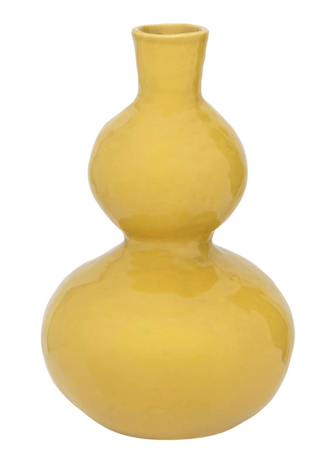 Urban Nature Culture Tetsu vaas 37 cm - voorkant 3 geel