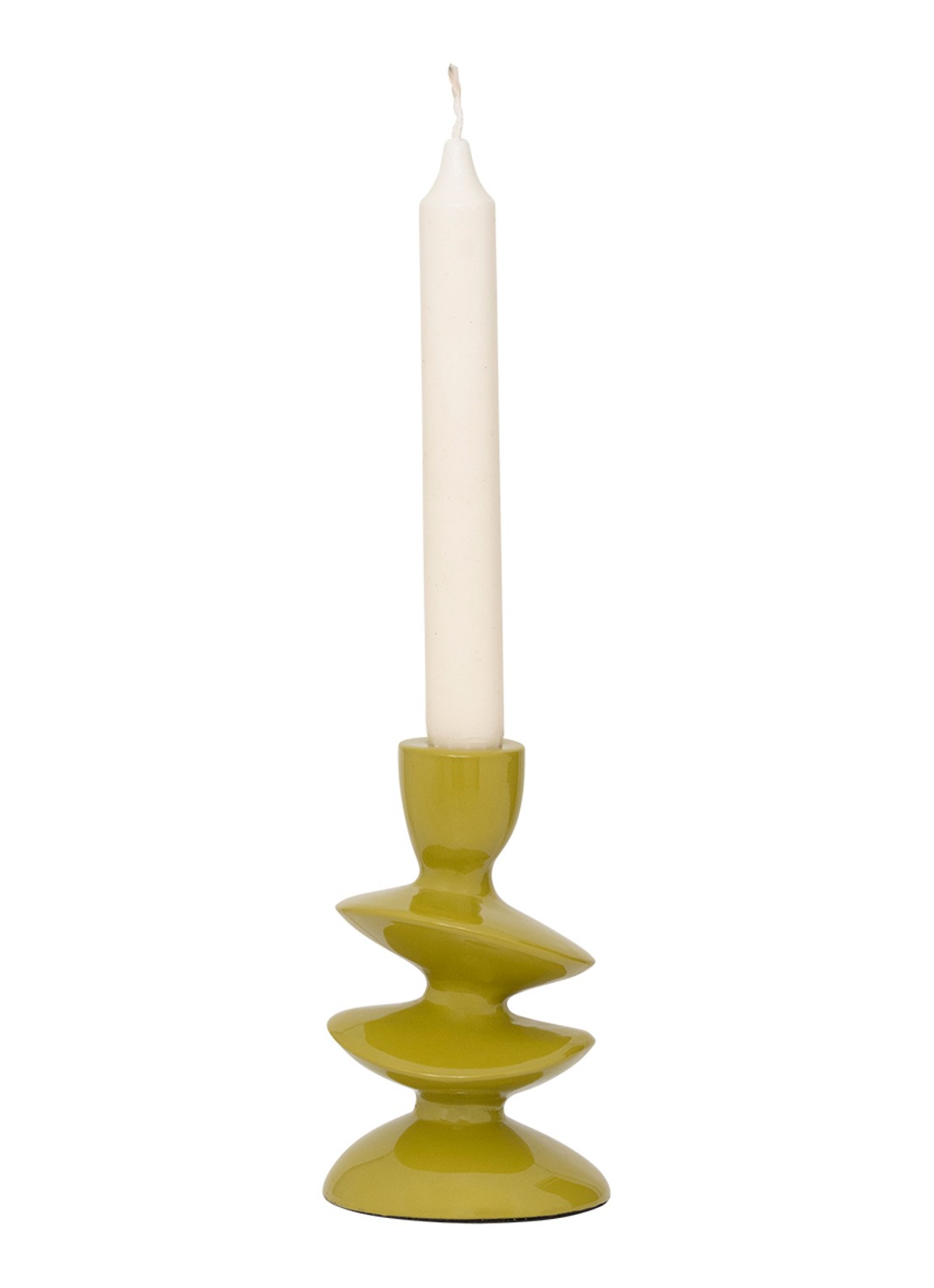 Urban Nature Culture Tove kandelaar 14 cm - achterkant geel