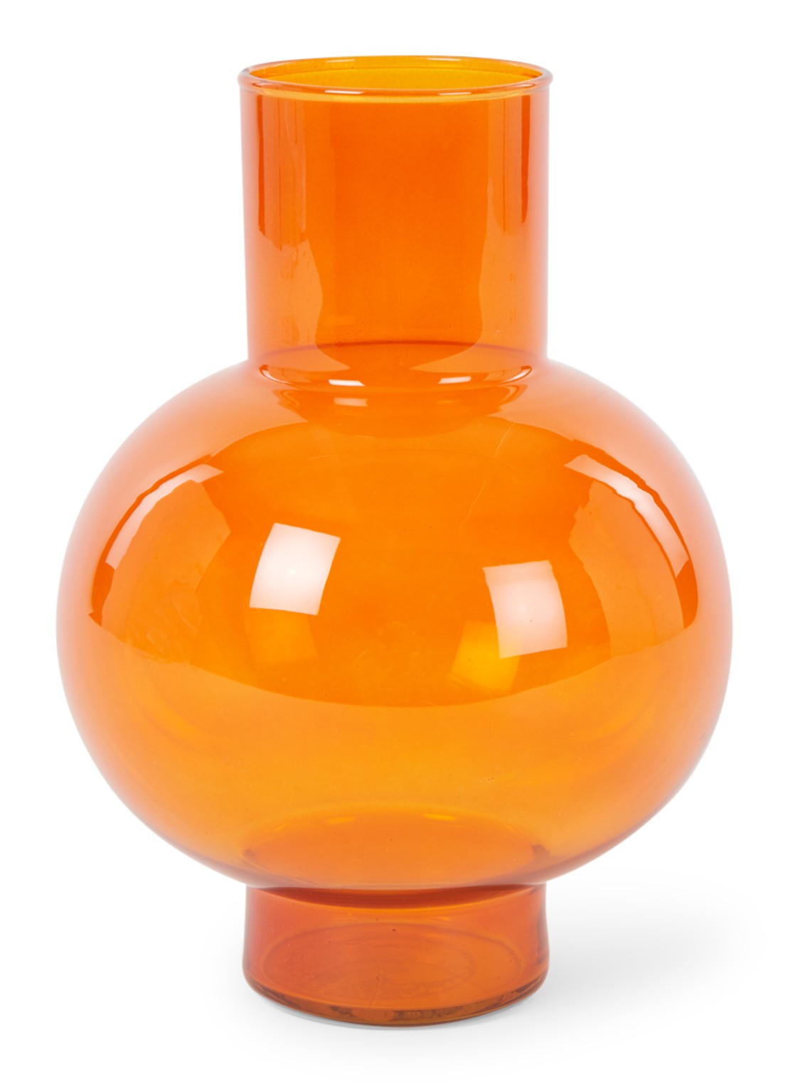 Urban Nature Culture Tummy A vaas 24 cm - voorkant orange