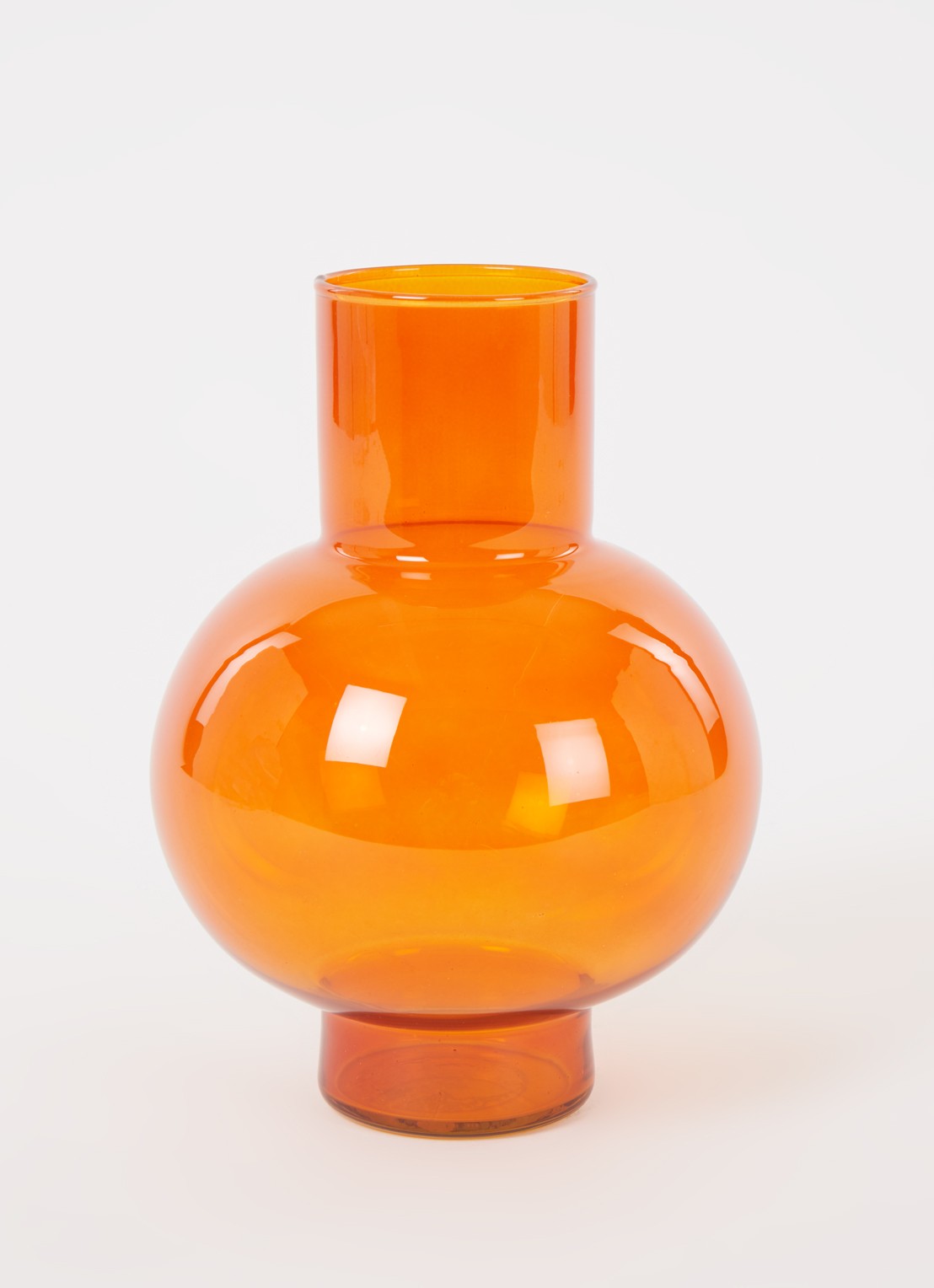 Urban Nature Culture Tummy A vaas 24 cm - voorkant 2 orange