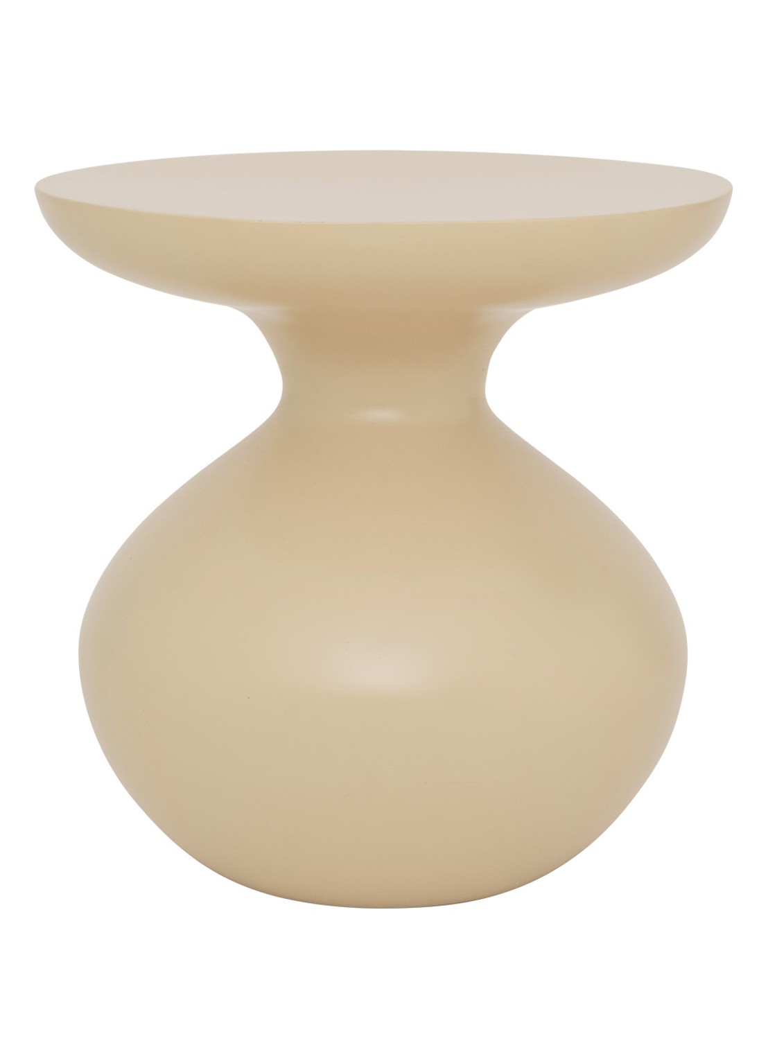 Urban Nature Culture Tummy bijzettafel 40 x 38 cm - voorkant beige