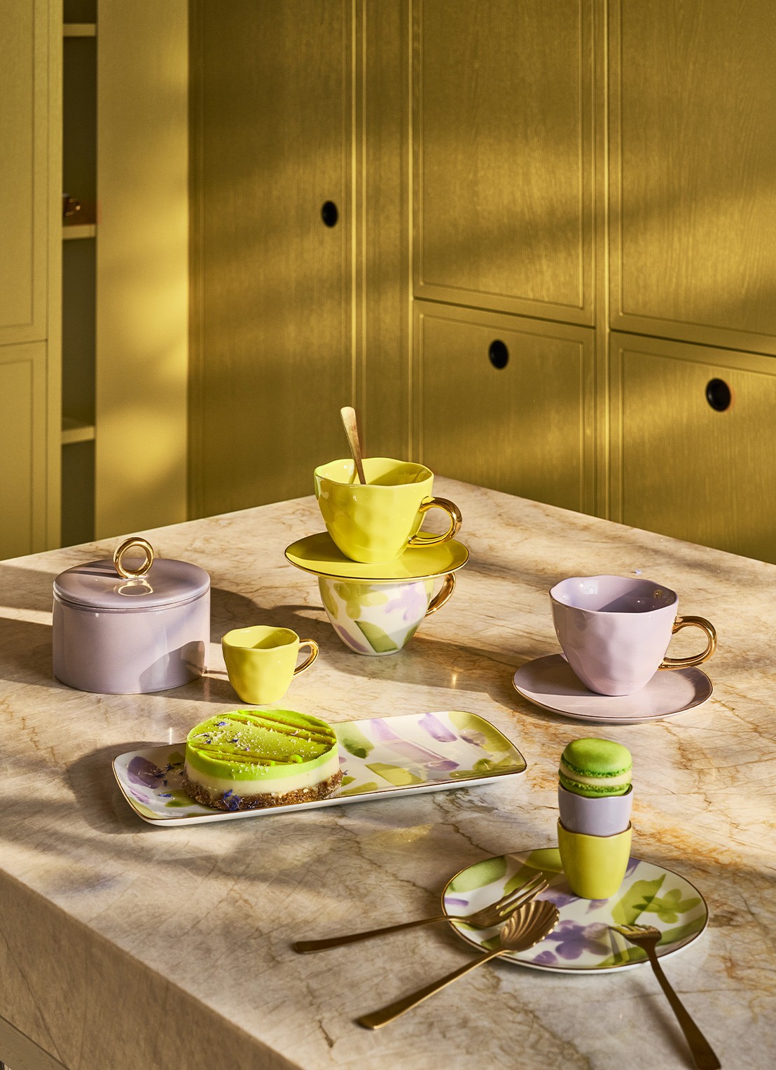 Urban Nature Culture Urban Nature Culture Good Morning Cup Cappuccino/Tea Kusha - voorkant 2 lichtgeel