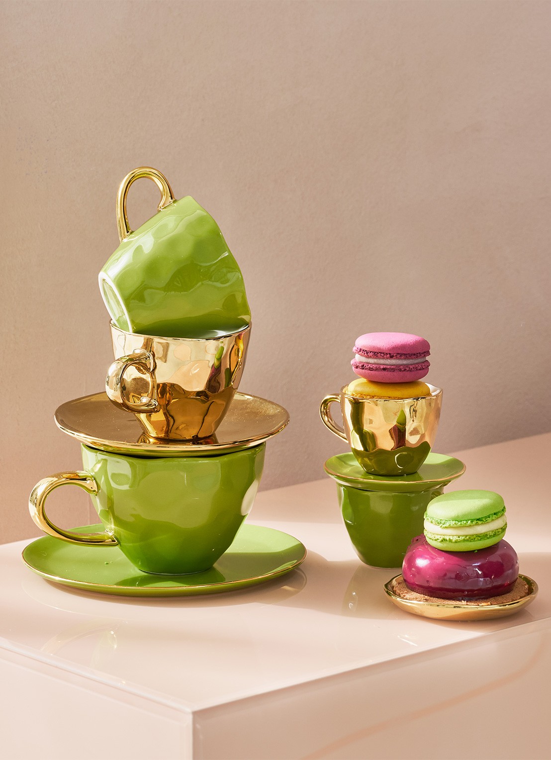 Urban Nature Culture Urban Nature Culture Good Morning saucer gold - voorkant 2 goud