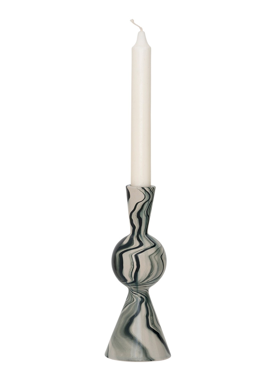 Urban Nature Culture Vendt kandelaar 20 cm - achterkant donkerblauw