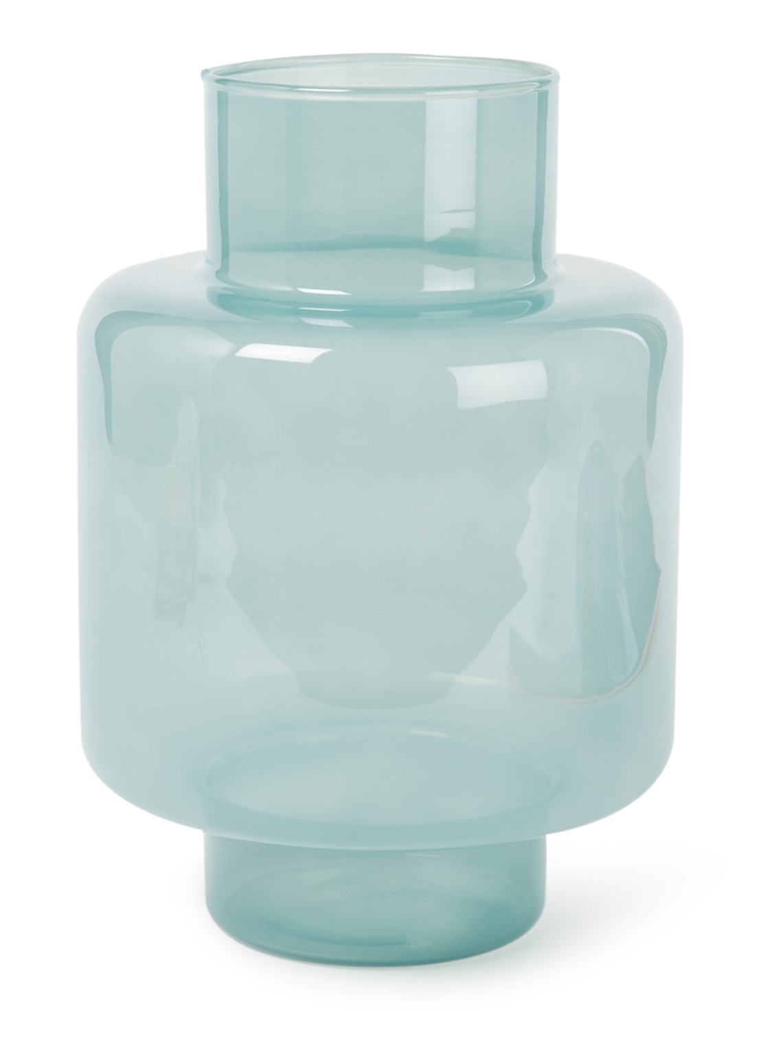 Urban Nature Culture Vidro vaas 27 cm - voorkant turquoise