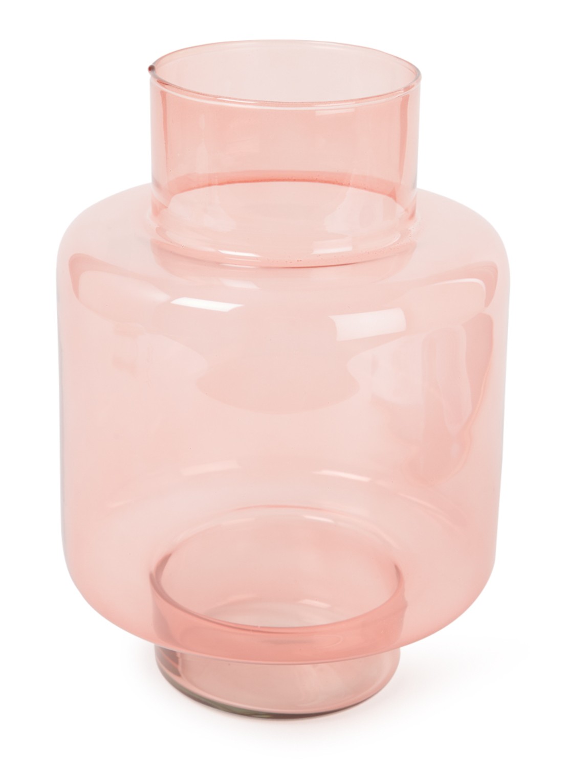 Urban Nature Culture Vidro vaas 27 cm - voorkant roze