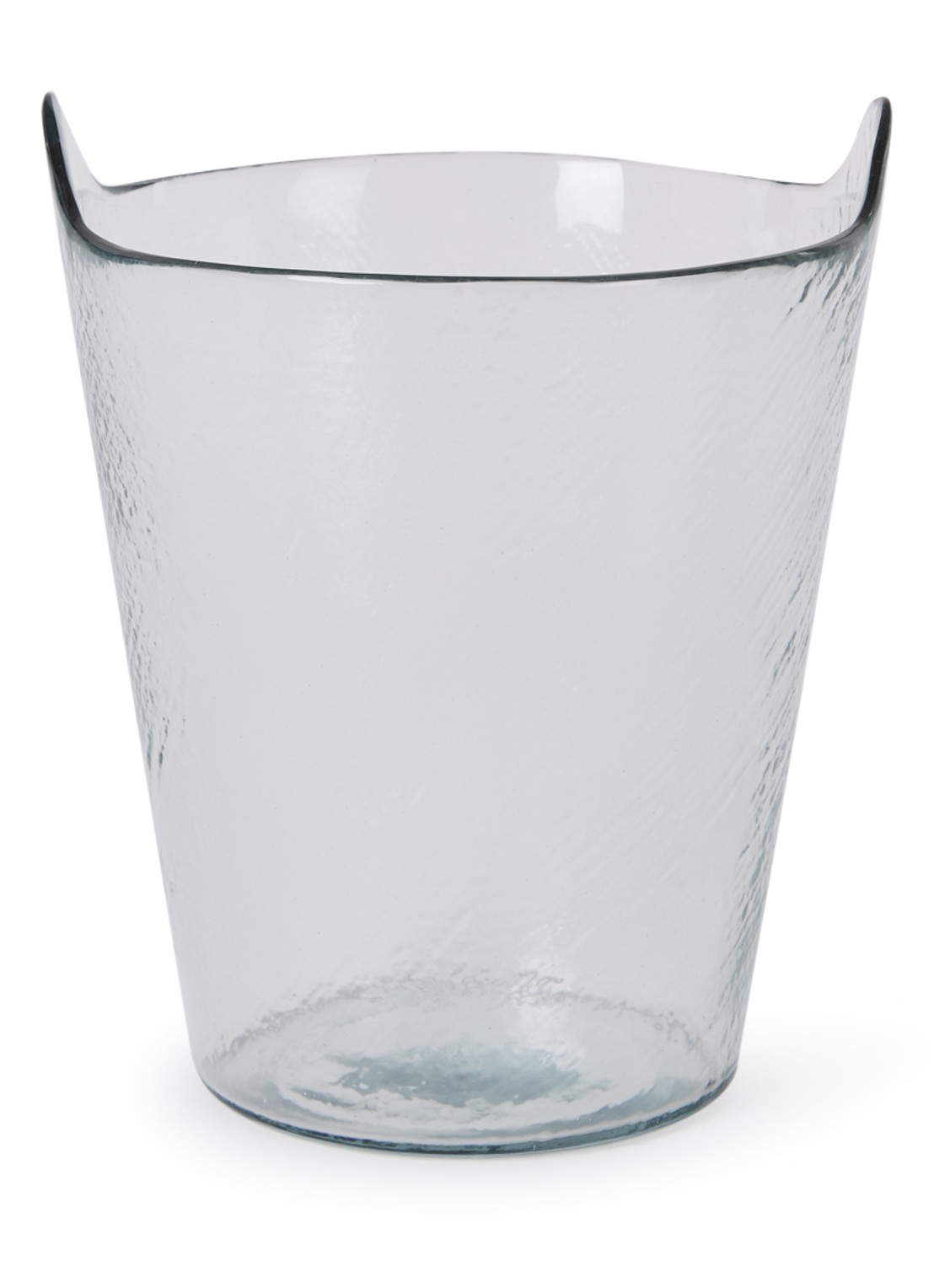 Urban Nature Culture Wijnkoeler van glas 24 cm - voorkant 2 transparant
