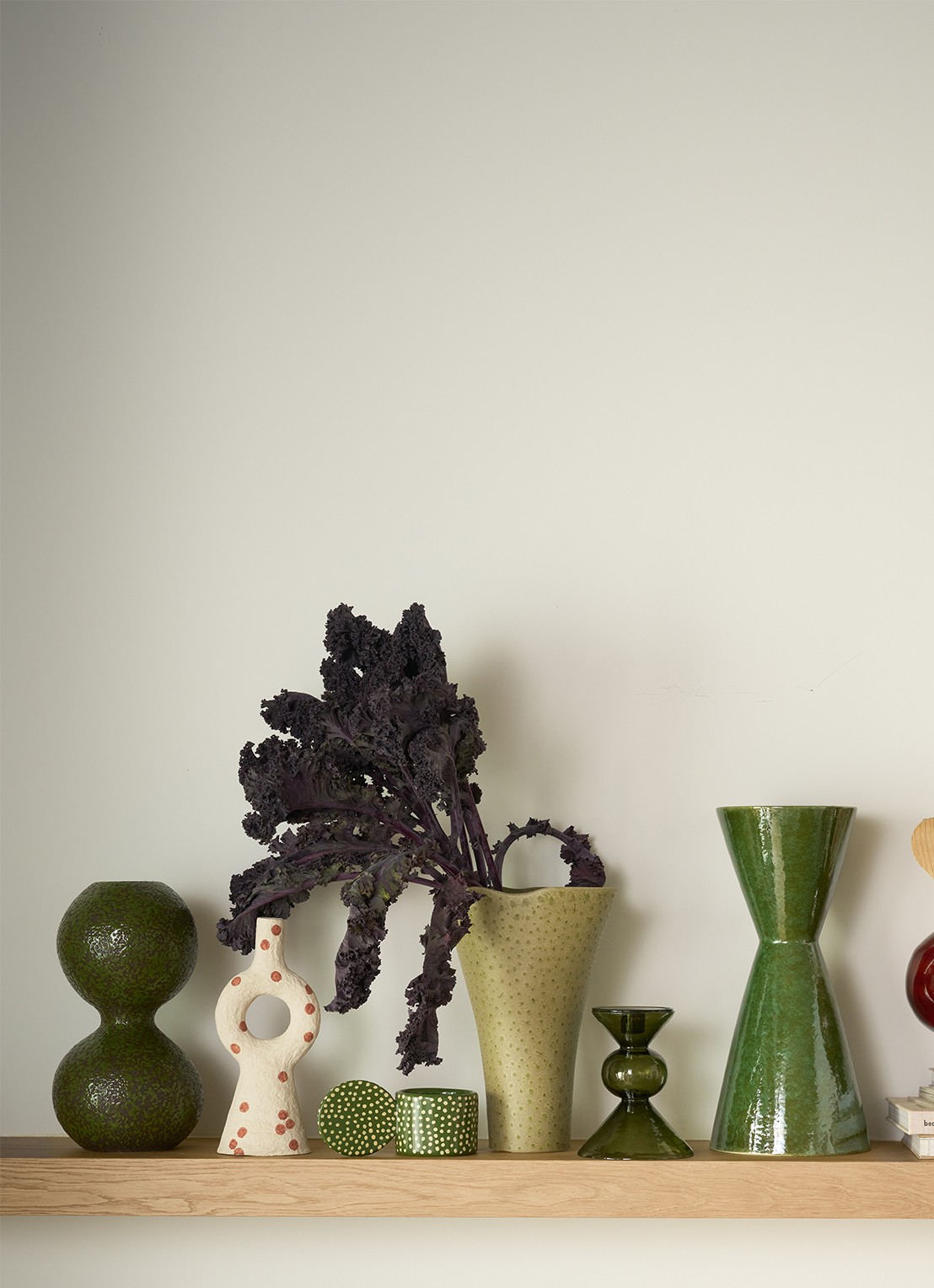 Urban Nature Culture Yuki vaas 38 cm - voorkant 3 bruin