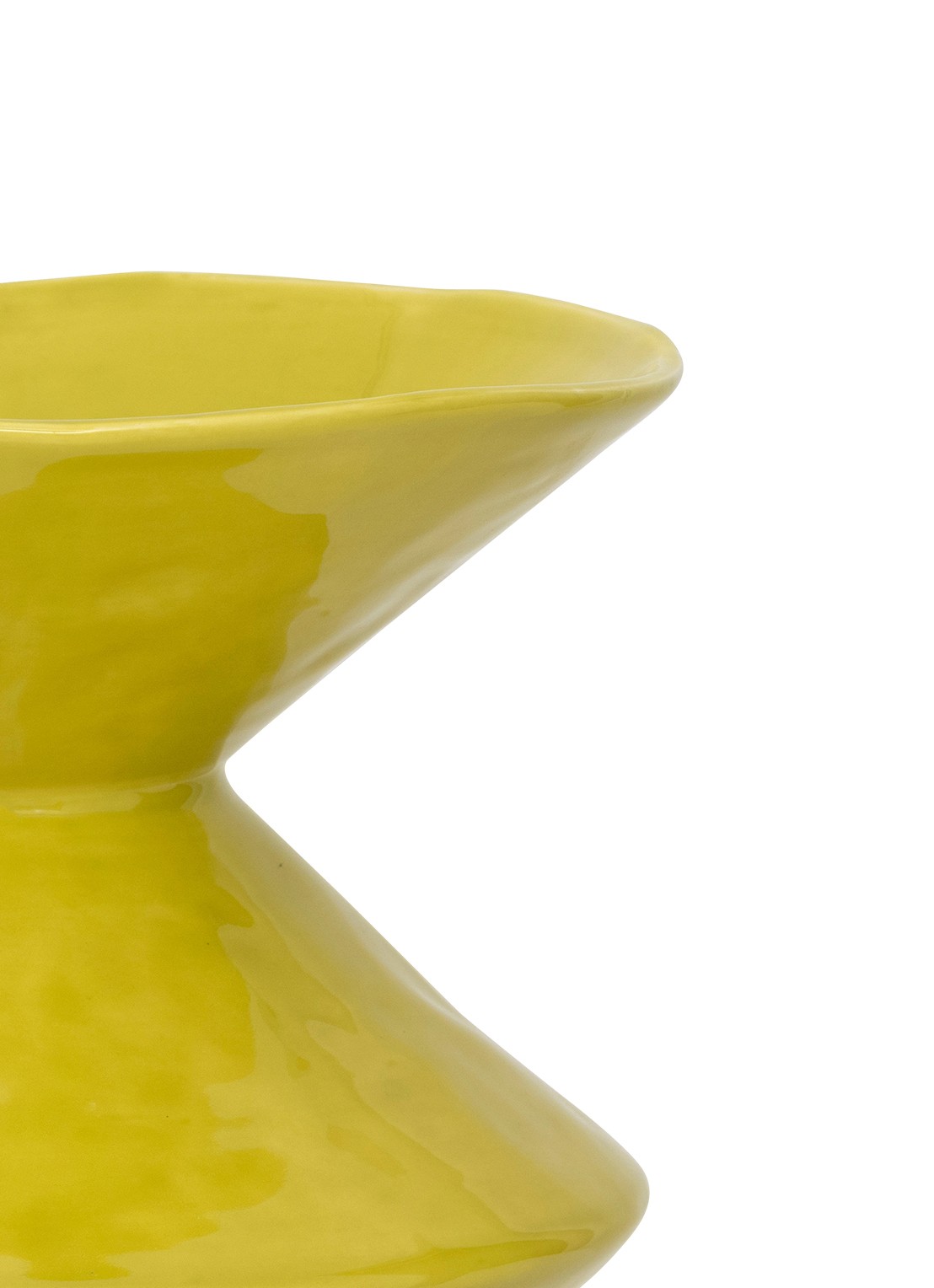 Urban Nature Culture Zale vaas 28 cm - detail 4 geel