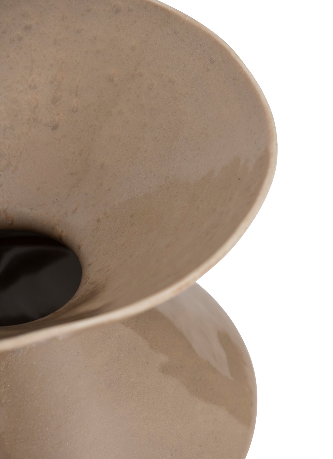 Urban Nature Culture Zale vaas 28 cm - achterkant 2 taupe
