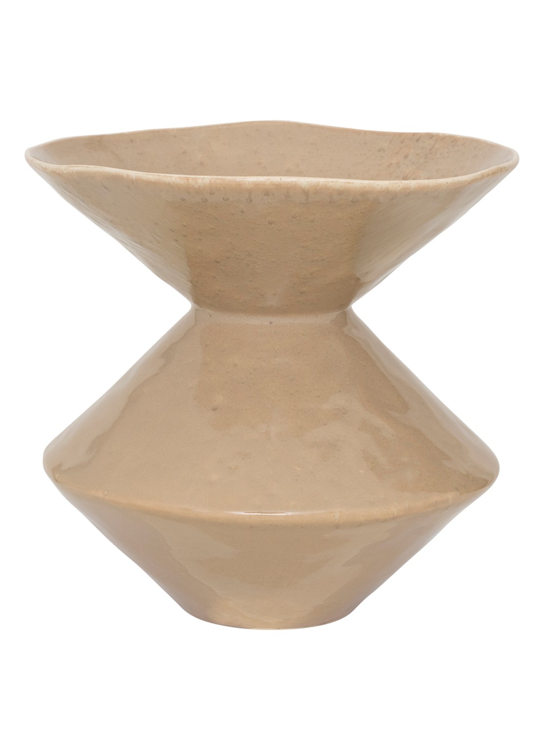 Urban Nature Culture Zale vaas 28 cm - voorkant 3 taupe