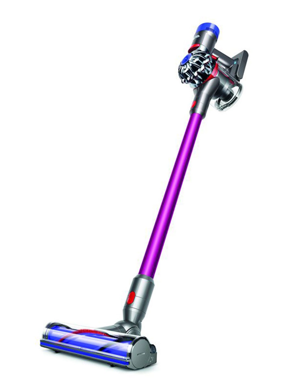 V8 Absolute Pro snoerloze steelstofzuiger 124 cm - nikkel/paars - voorkant paars