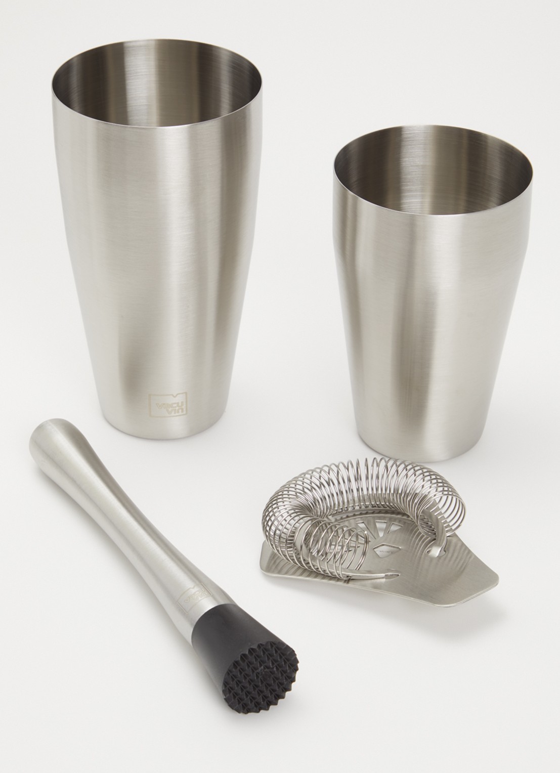 Vacu Vin Bar In A Box cocktailset 14-delig - voorkant 2 zilver