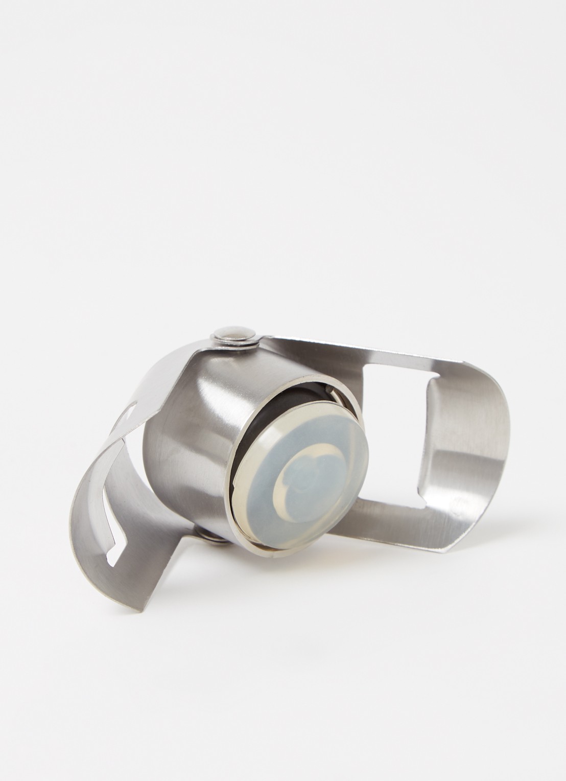 Vacu Vin Champagne stopper  - detail zilver