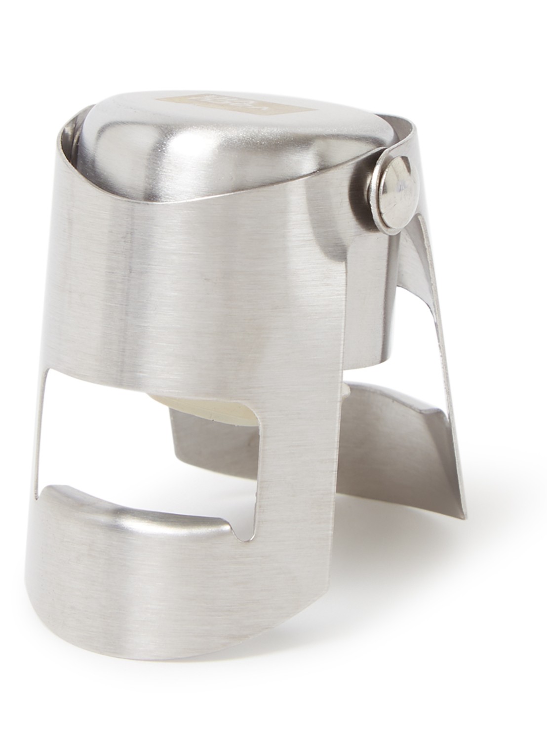 Vacu Vin Champagne stopper  - voorkant 2 zilver