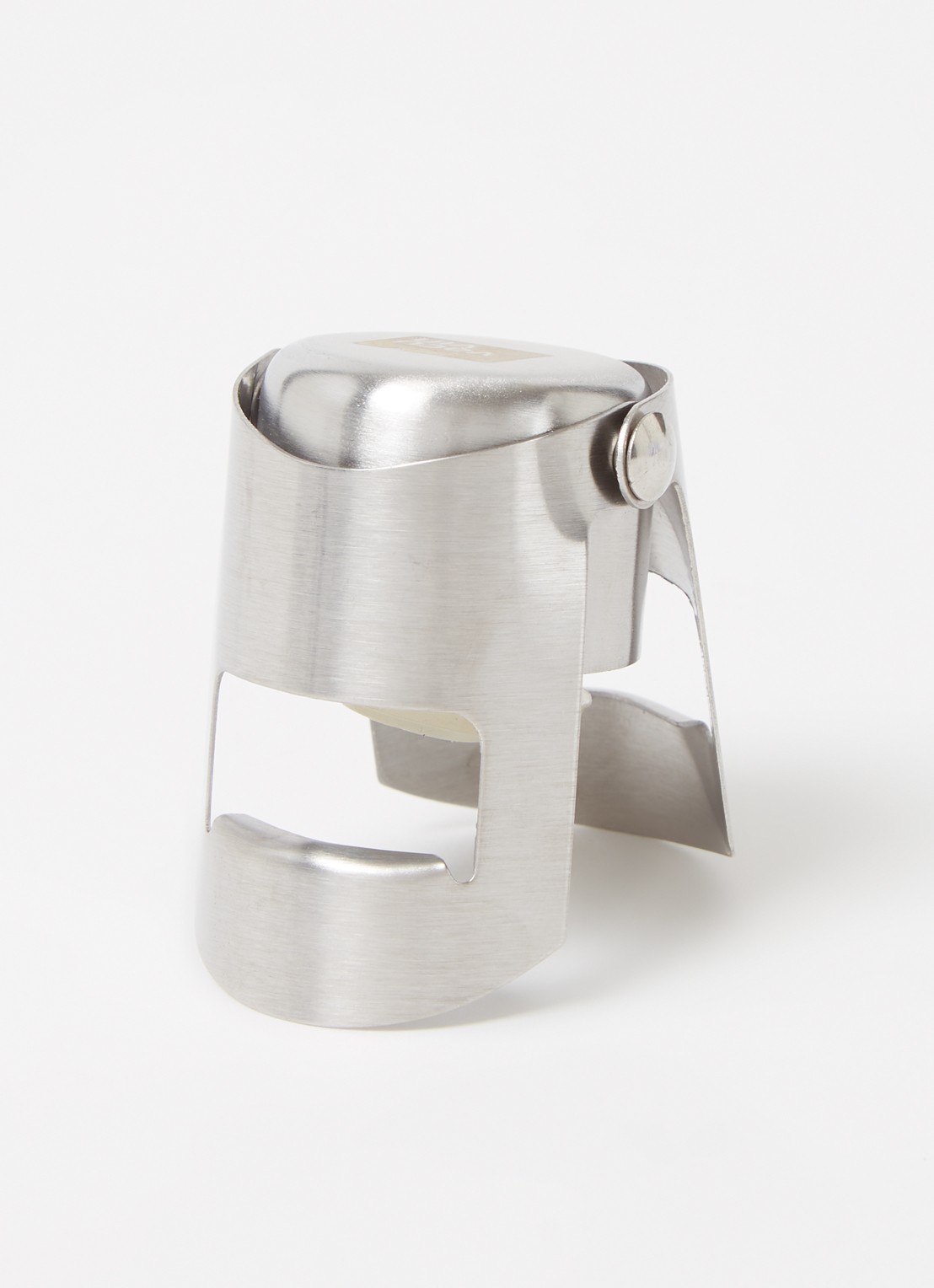 Vacu Vin Champagne stopper  - voorkant 3 zilver