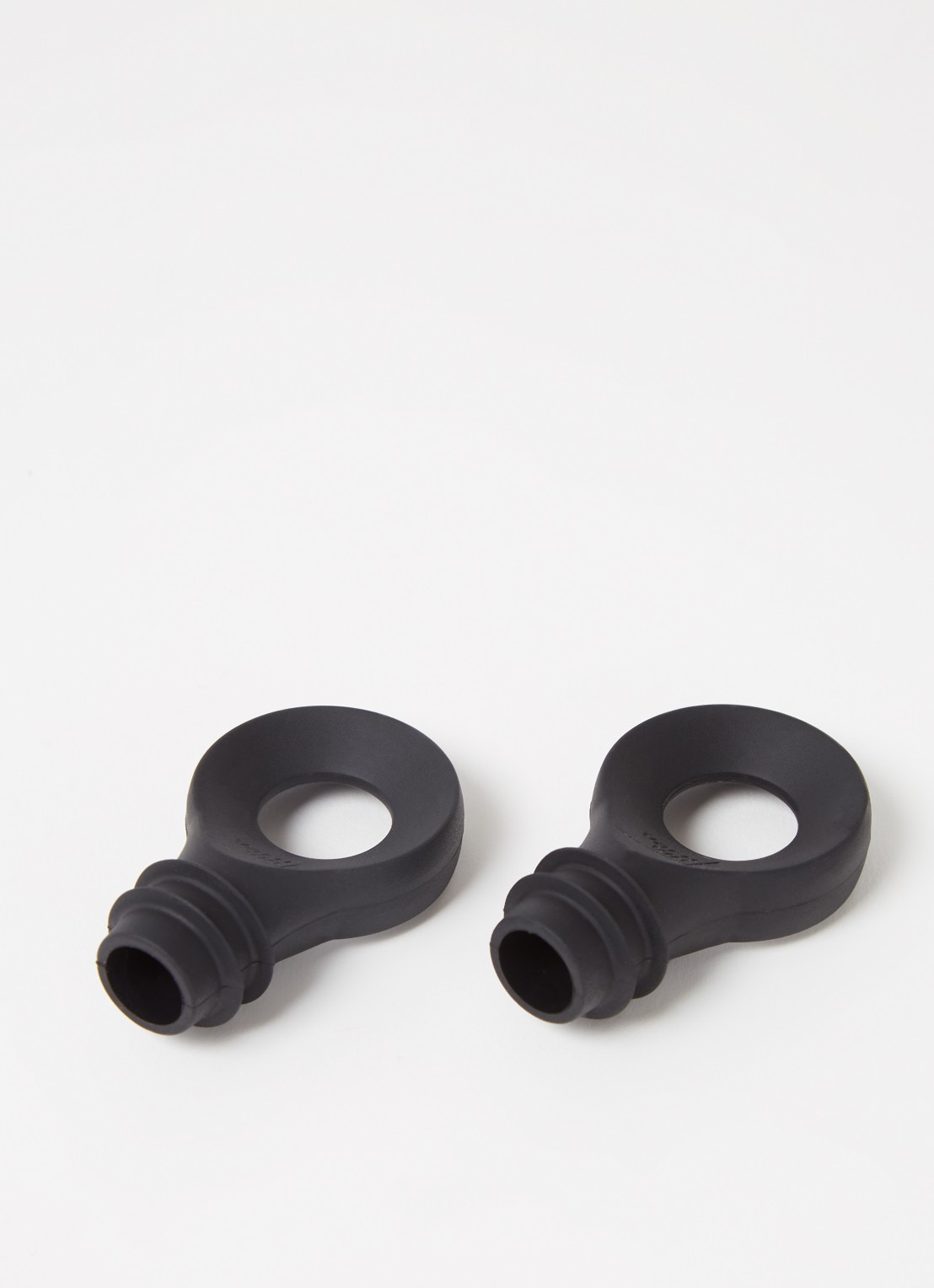 Vacu Vin Flessen stopper set van 2 - voorkant 2 zwart