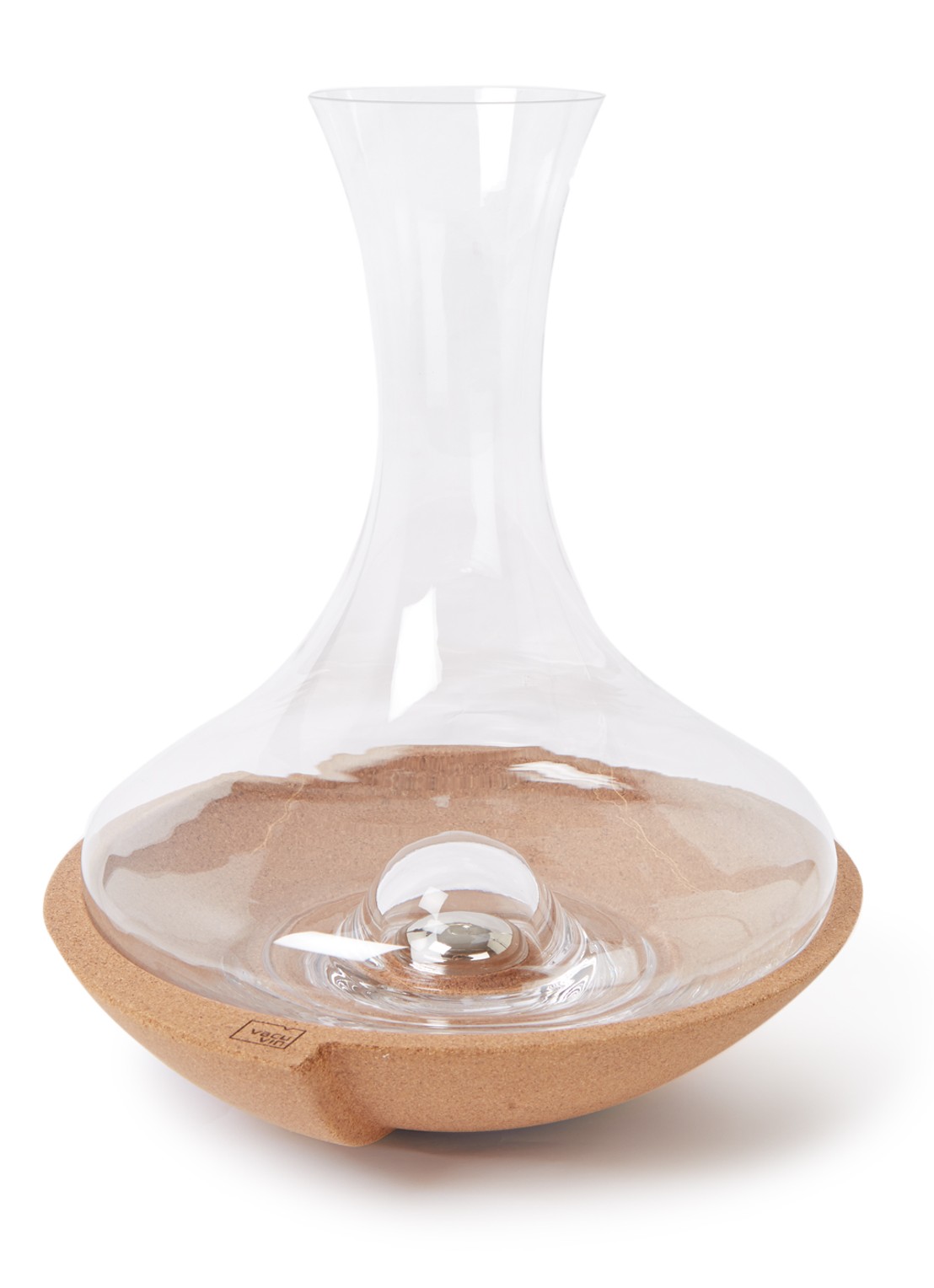 Vacu Vin Walsende decanteerkaraf 1 liter - voorkant 2 transparant