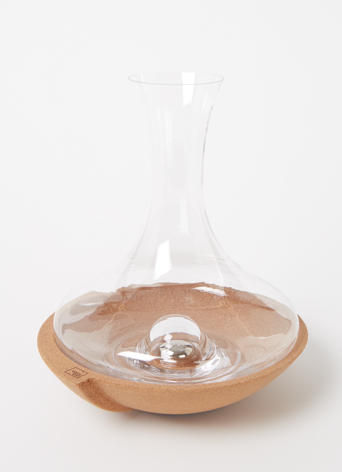Vacu Vin Walsende decanteerkaraf 1 liter - voorkant 3 transparant