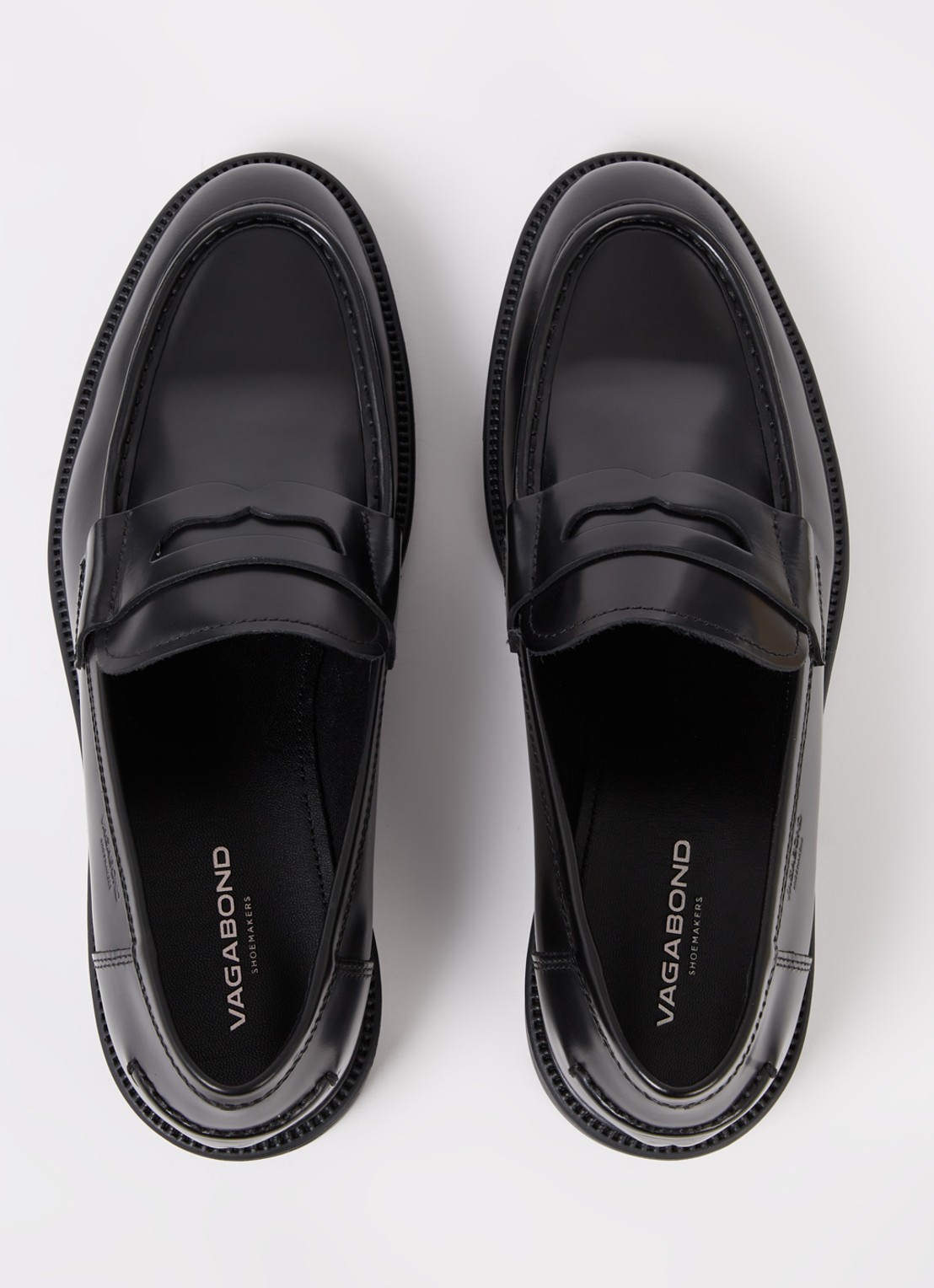 Vagabond Shoemakers Alex loafer van leer - detail 4 zwart
