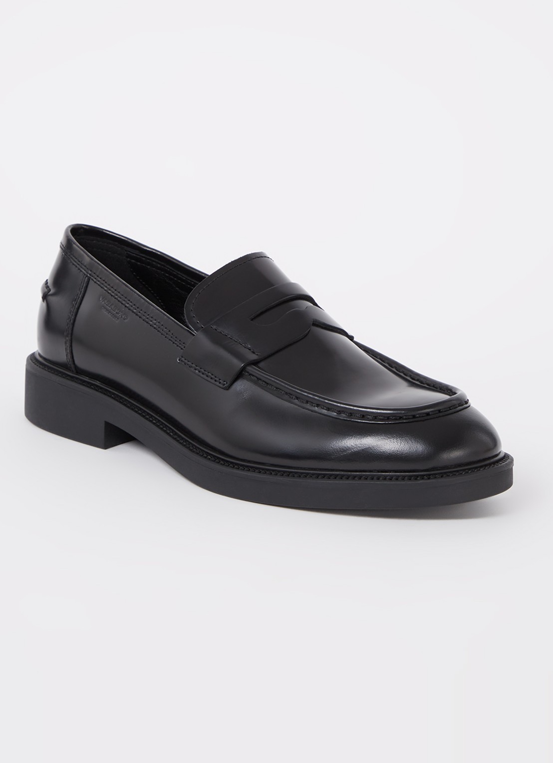 Vagabond Shoemakers Alex loafer van leer - voorkant zwart