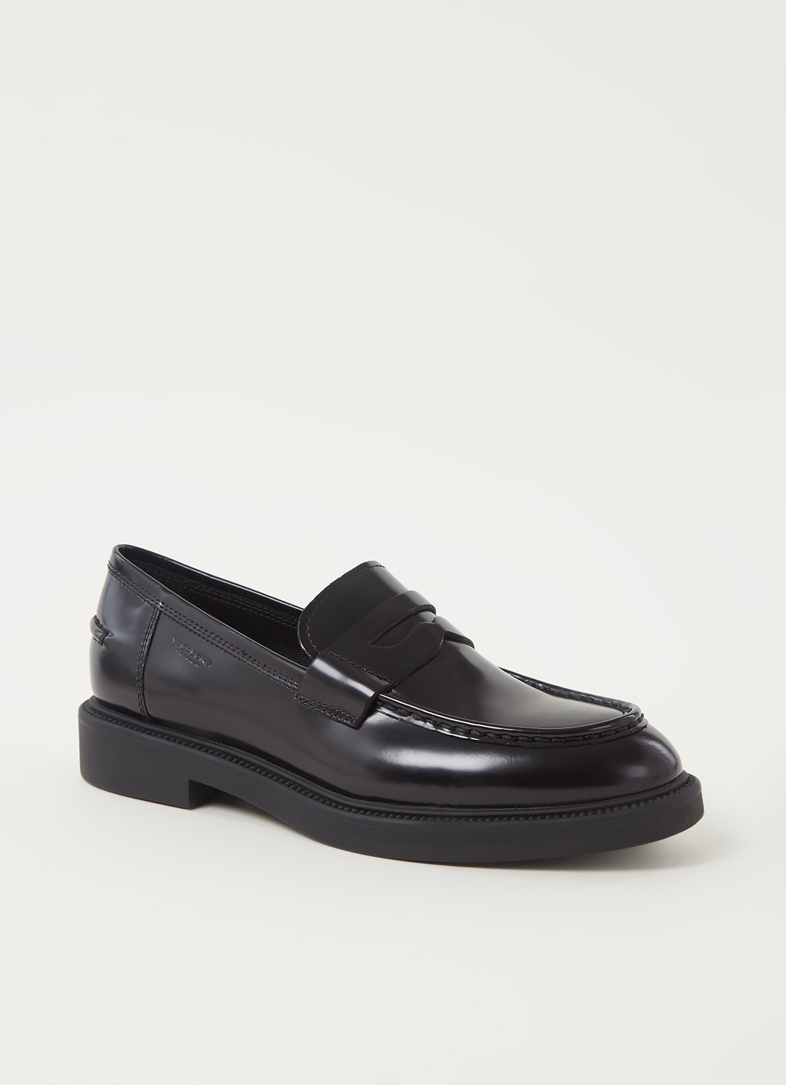 Vagabond Shoemakers Alex loafer van leer - voorkant 5 zwart