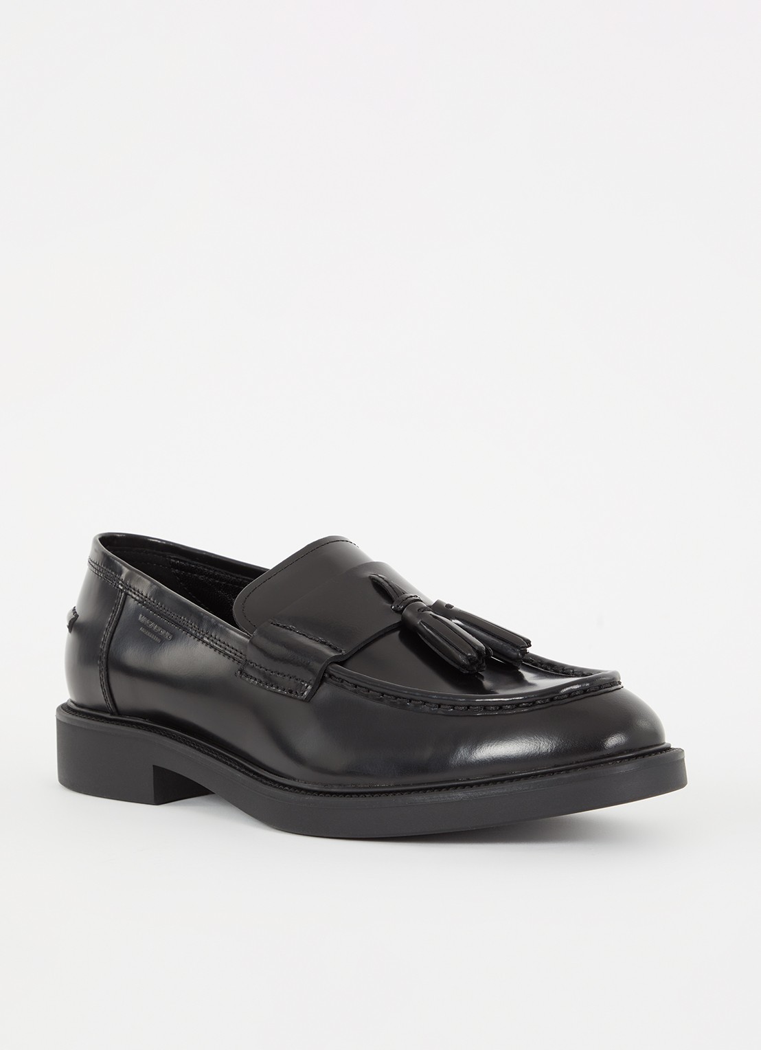 Vagabond Shoemakers Alex M loafer van leer - voorkant zwart