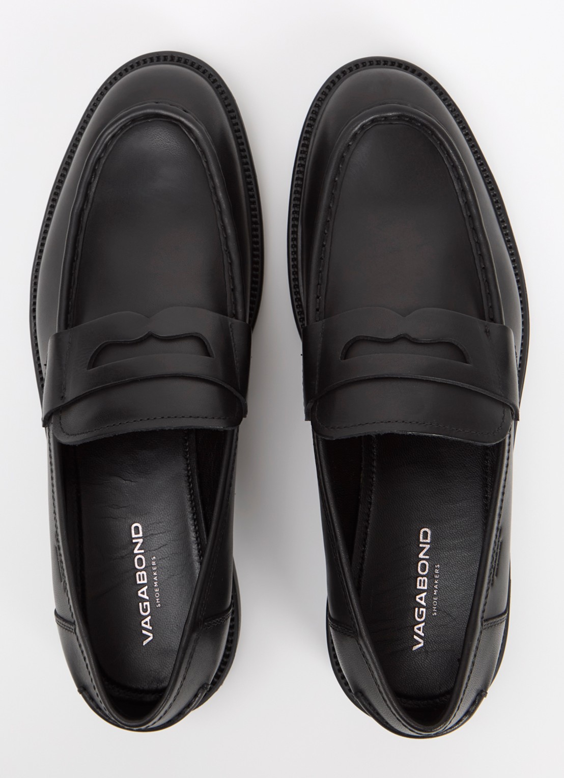 Vagabond Shoemakers Alex M loafer van leer - detail 4 zwart