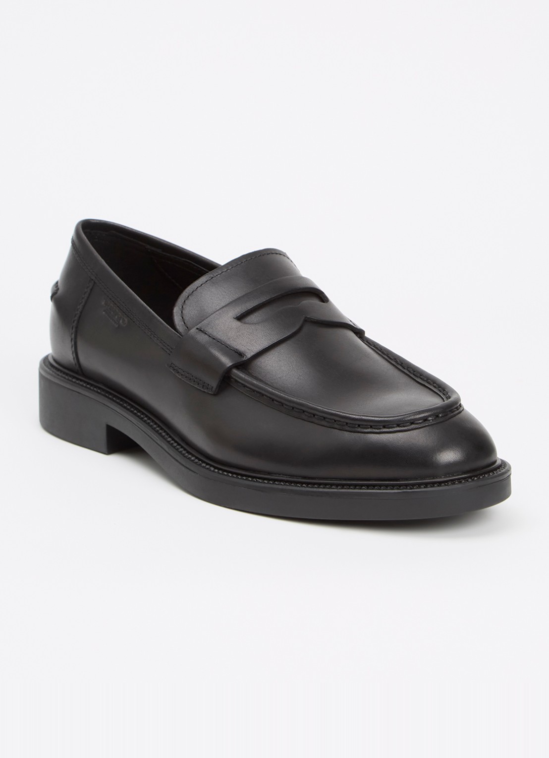 Vagabond Shoemakers Alex M loafer van leer - voorkant zwart