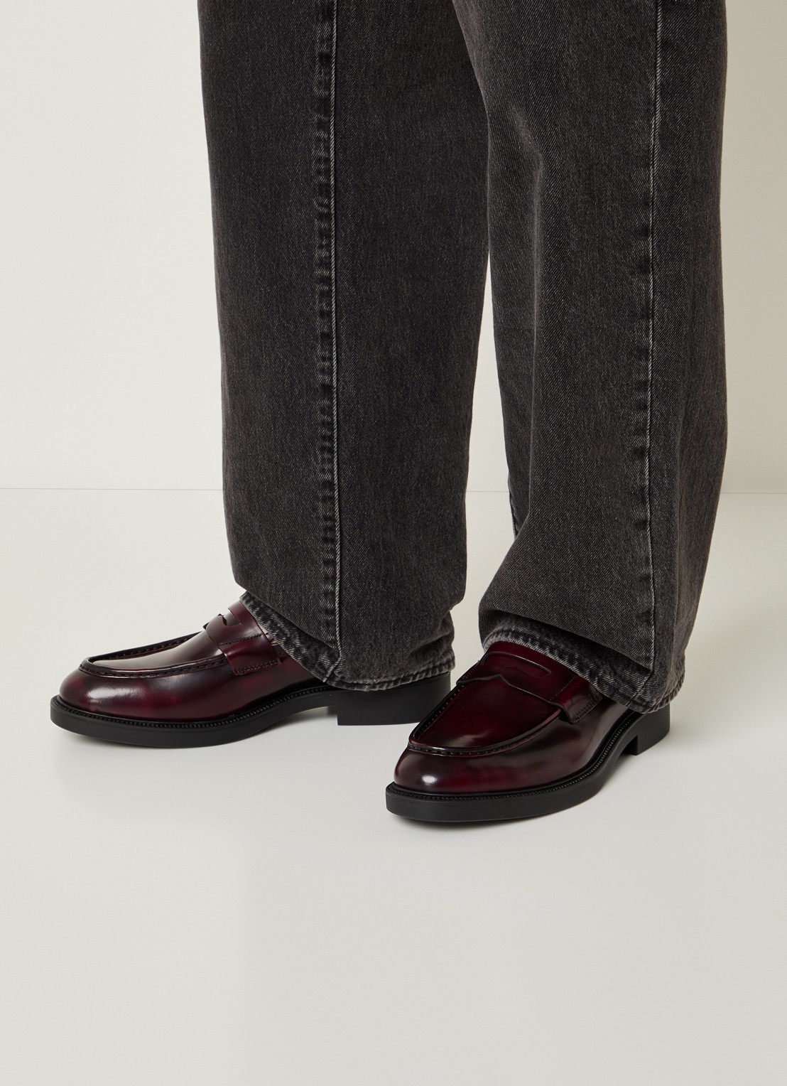 Vagabond Shoemakers Alex M loafer van leer - voorkant 5 bruin