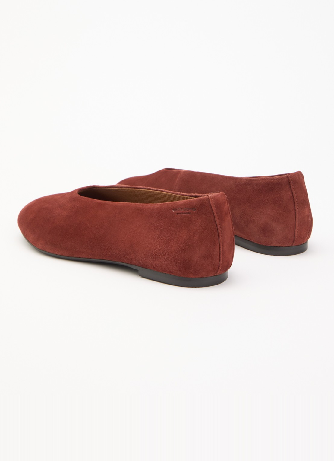 Vagabond Shoemakers Aleya ballerina van geitensuède - achterkant 5 steenrood